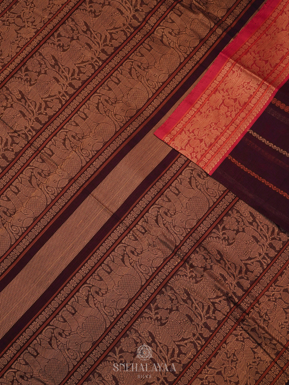 Purple Kanchi Cotton Saree
