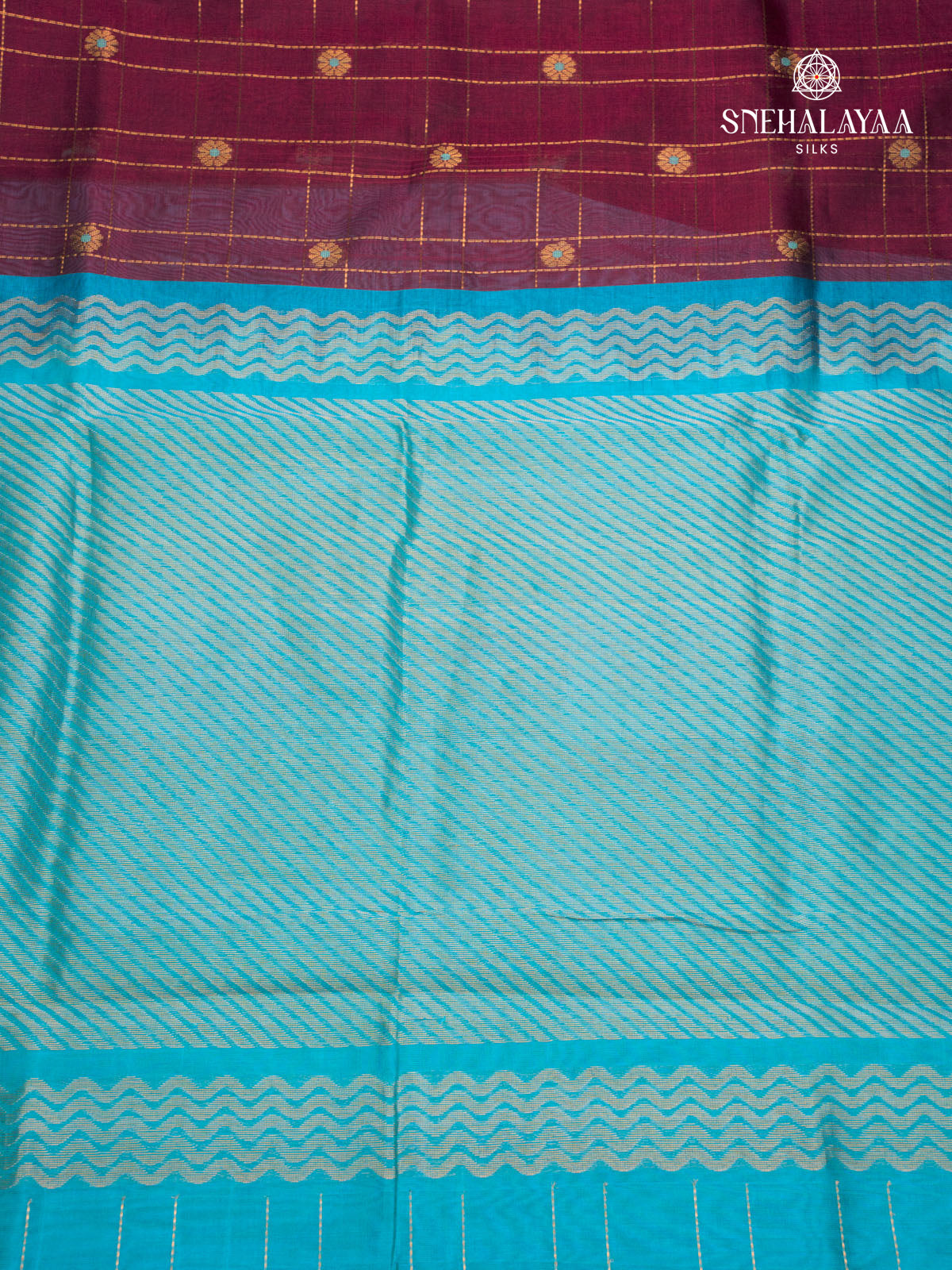 Violet Kanchi silk Cotton Saree