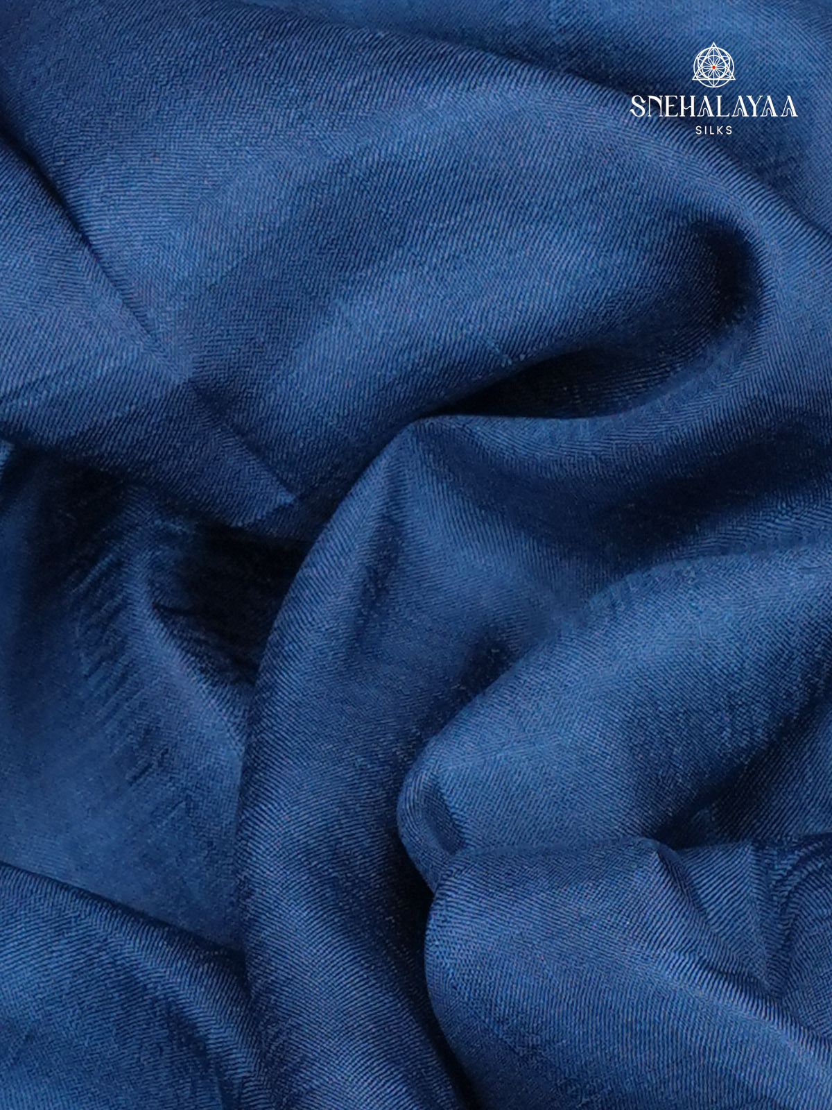 Blue Pure Tussar Silk Saree