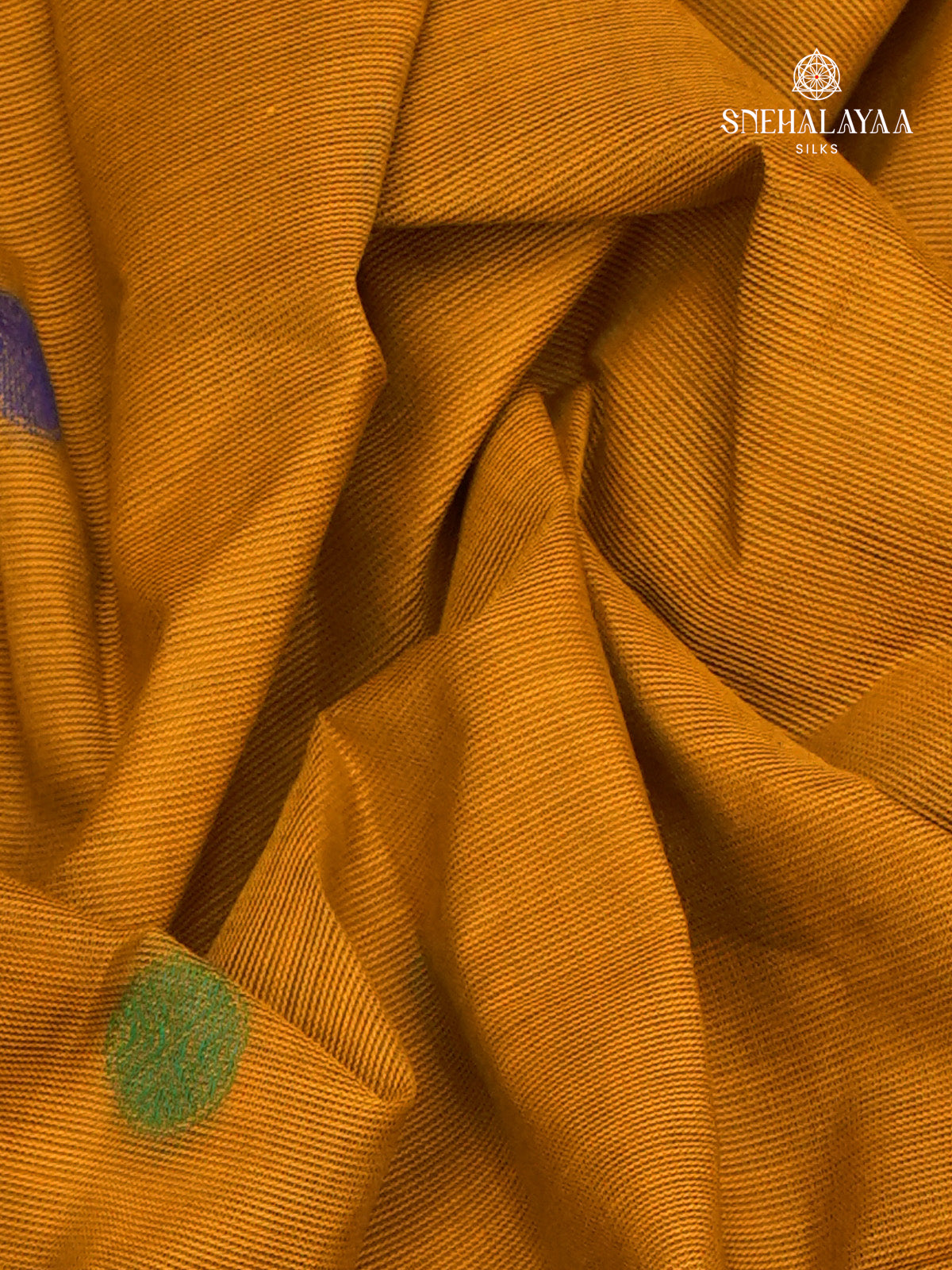 Mustard Yellow Kanchi Cotton Saree