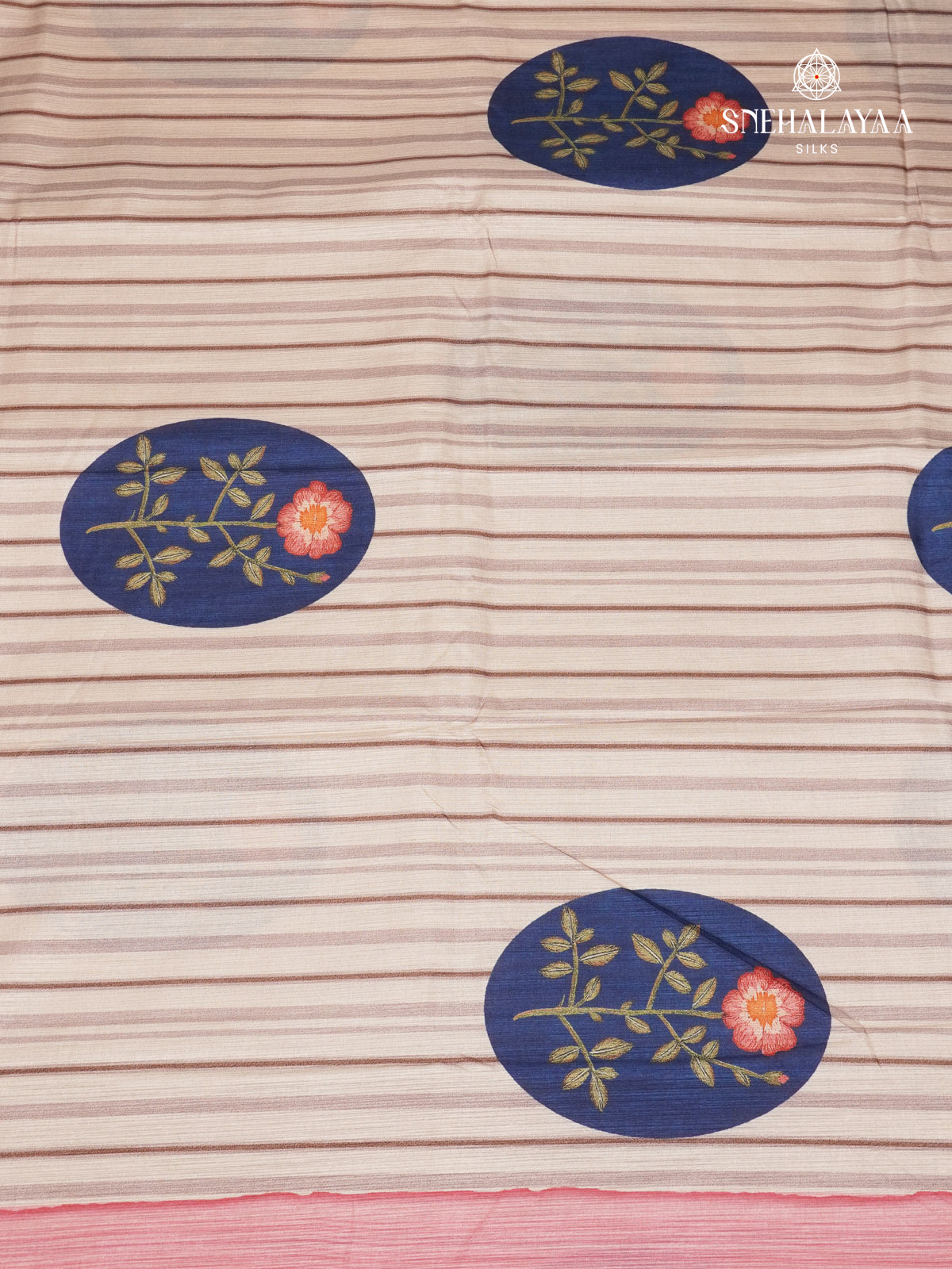 Pastel Pink Tussar Saree