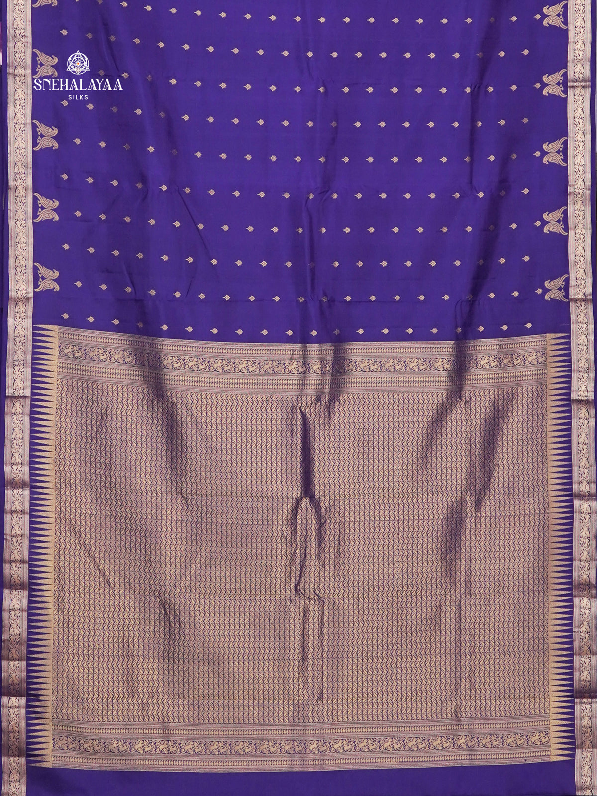 Rich Blue Kanjivaram Silk Saree