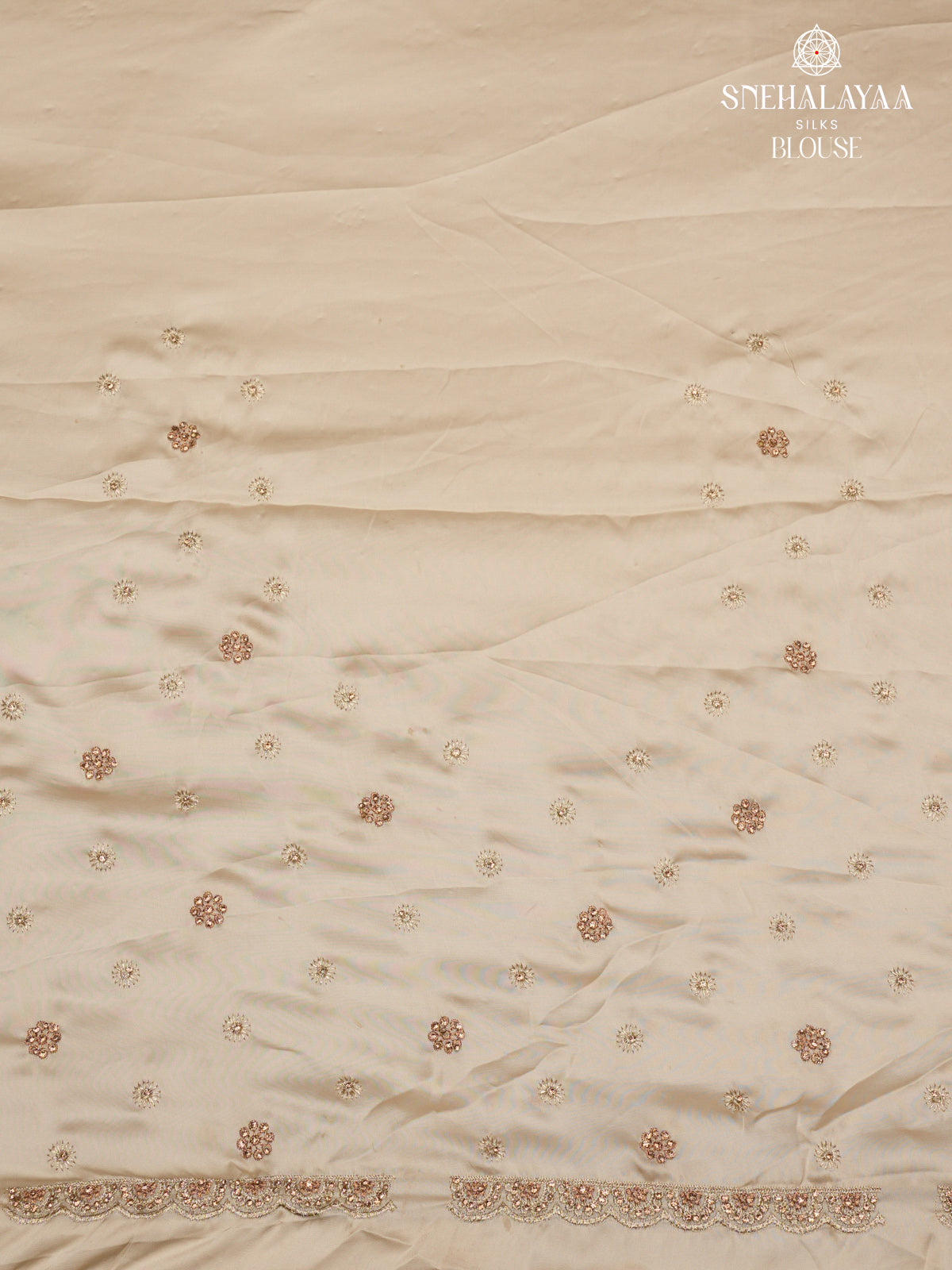 Cream Designer Saree