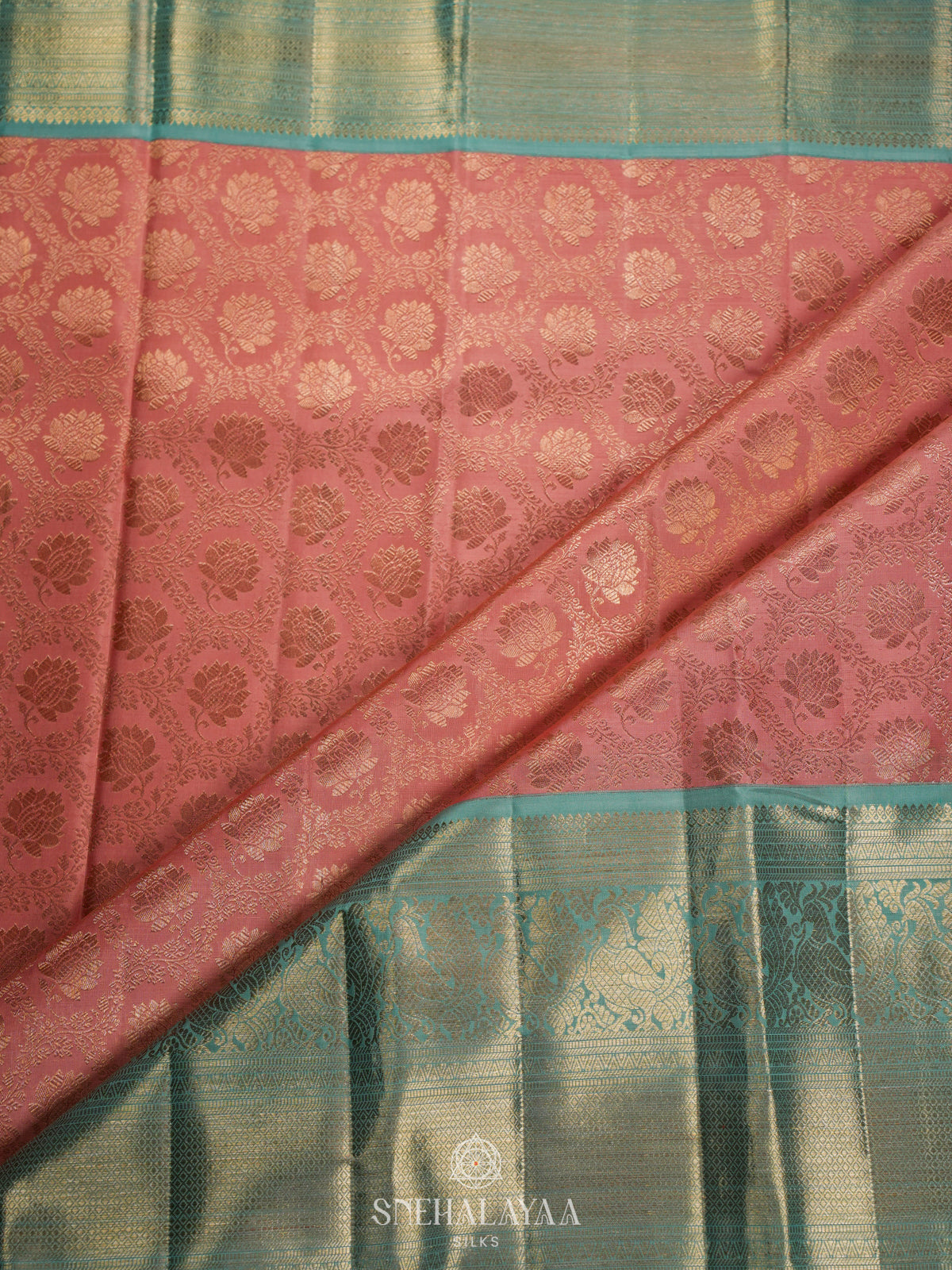 Pale Pink Kanjivaram Silk Saree