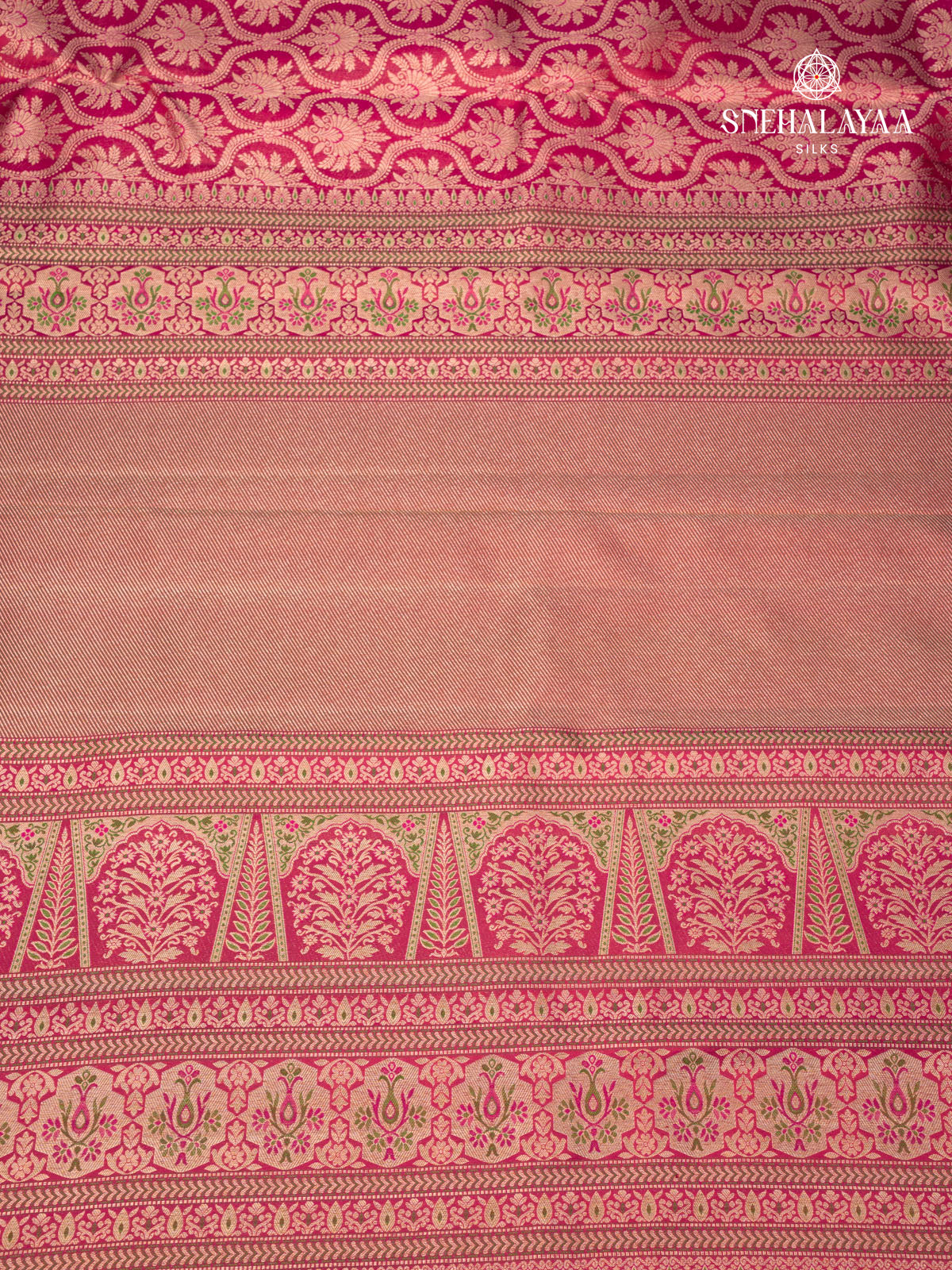 Pink Kanjivaram Silk Saree
