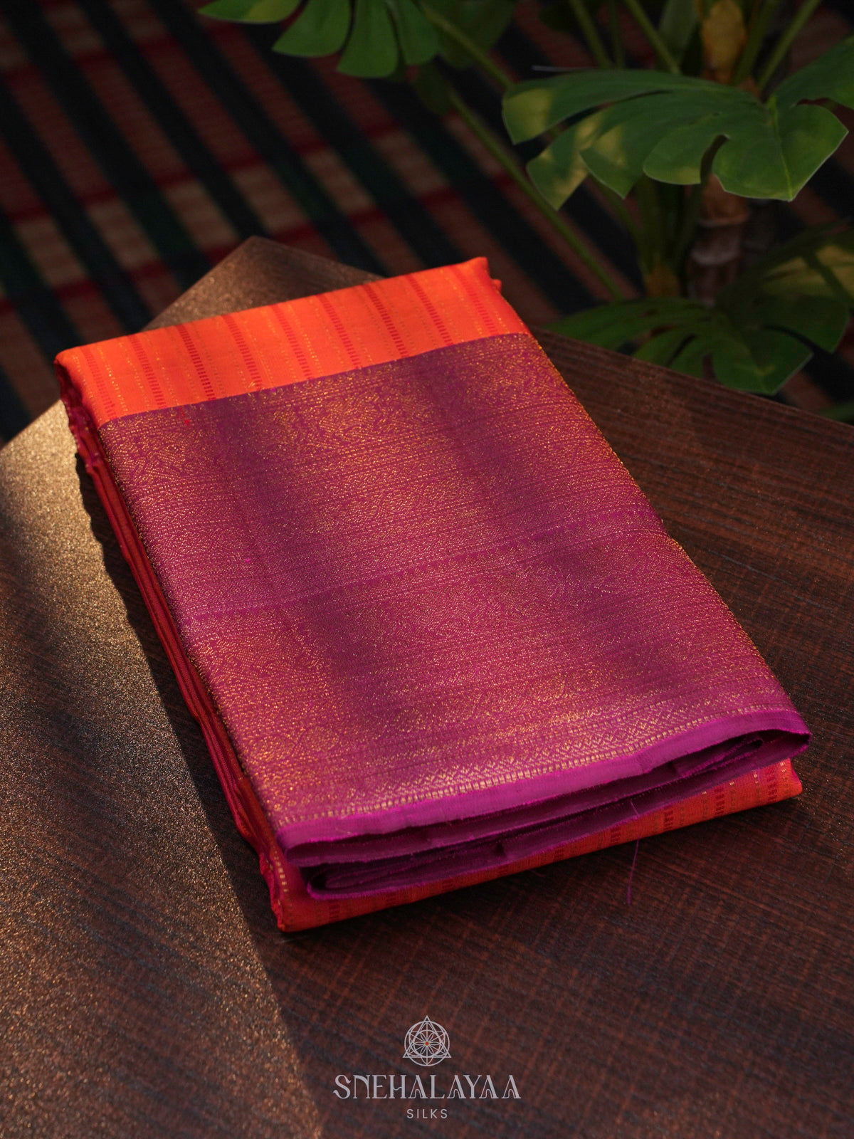 Fuchsia Pink Kanjivaram Silk Saree