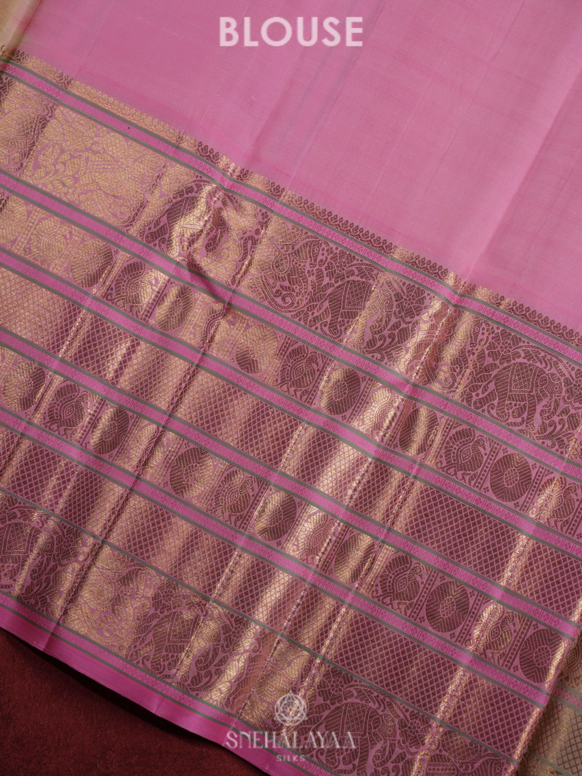 Gold Kanjivaram Silk Saree