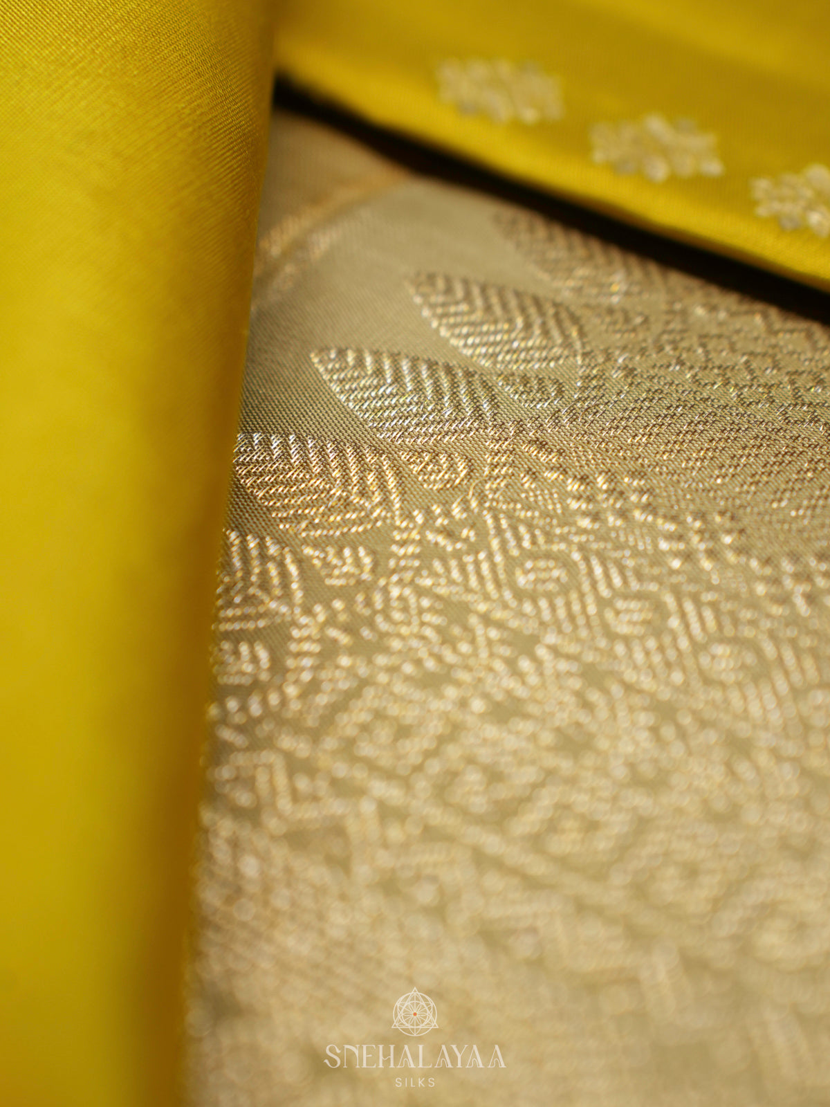 Yellow Kanjivaram Silk Saree