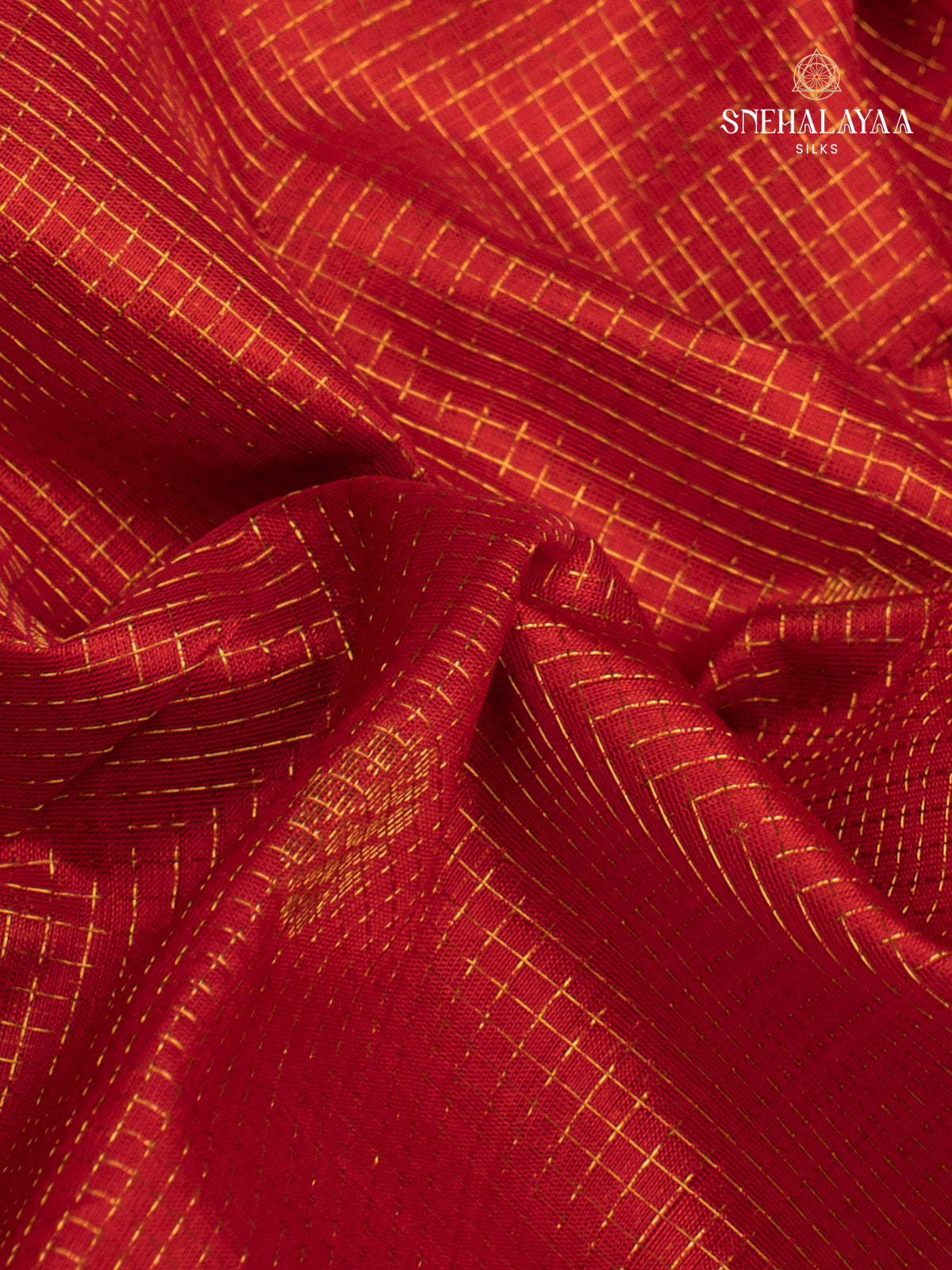 Red Kanchi Silk Cotton Saree