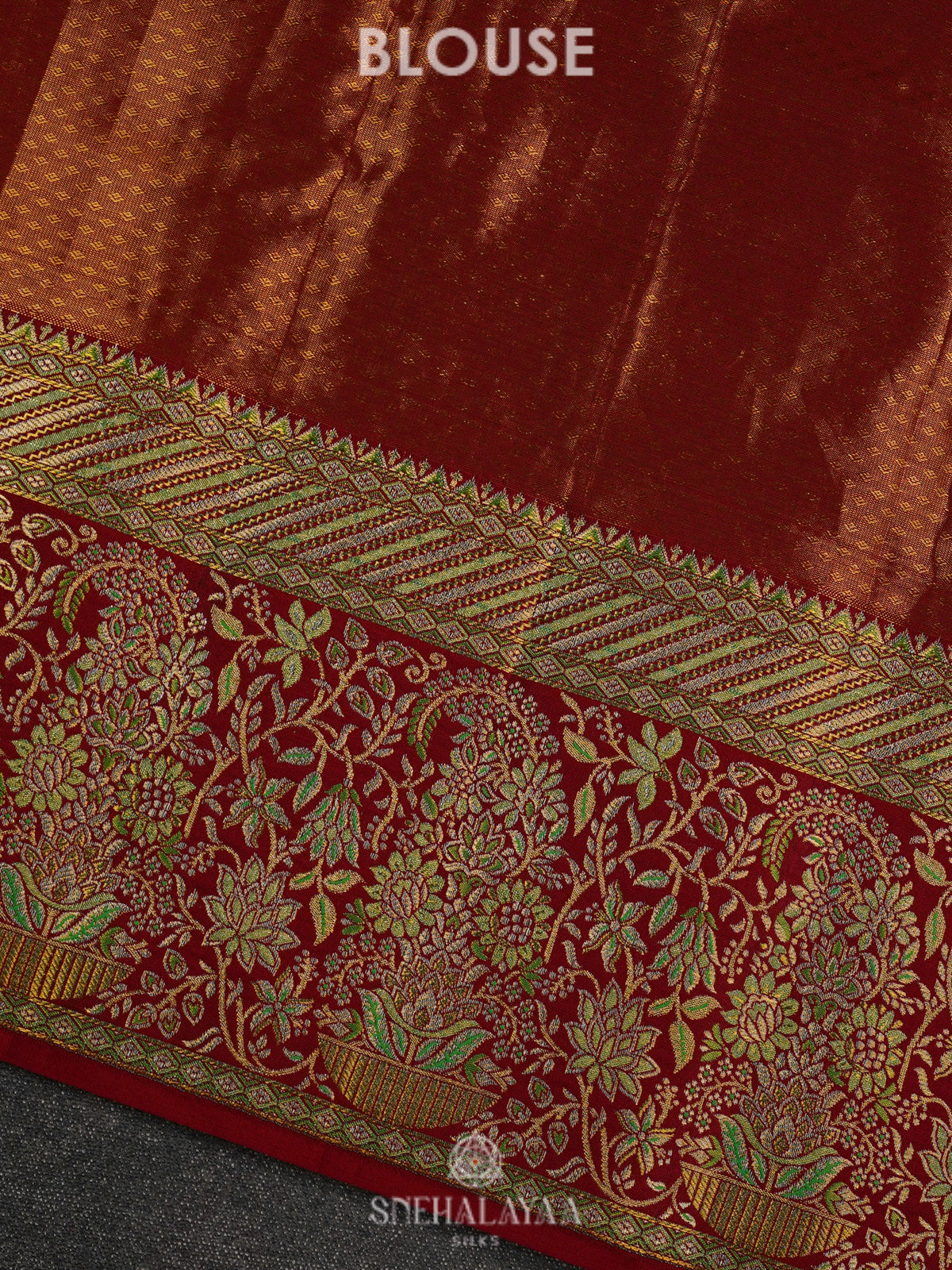 Lime Green Kanjivaram Silk Saree