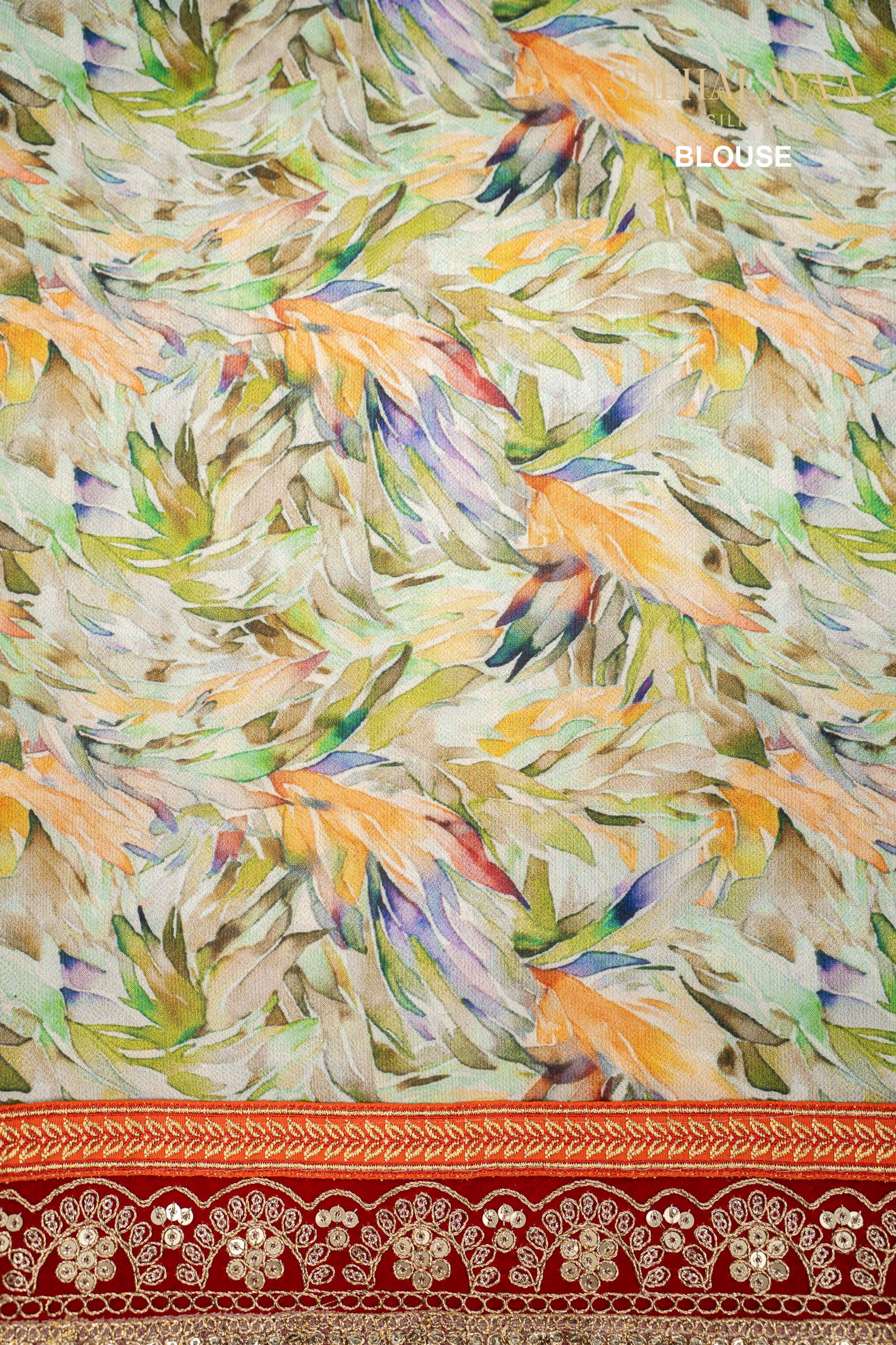 Pistachio Green Designer Saree