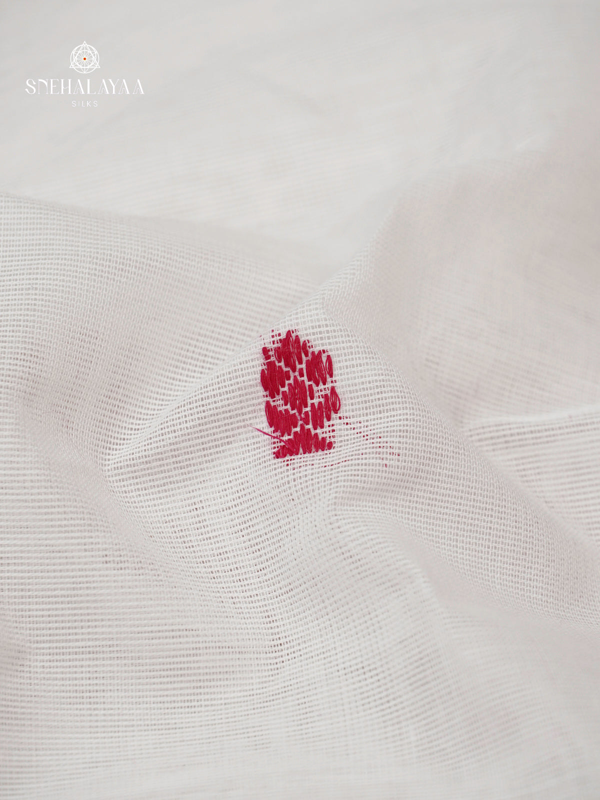 White Chettinad Cotton Saree