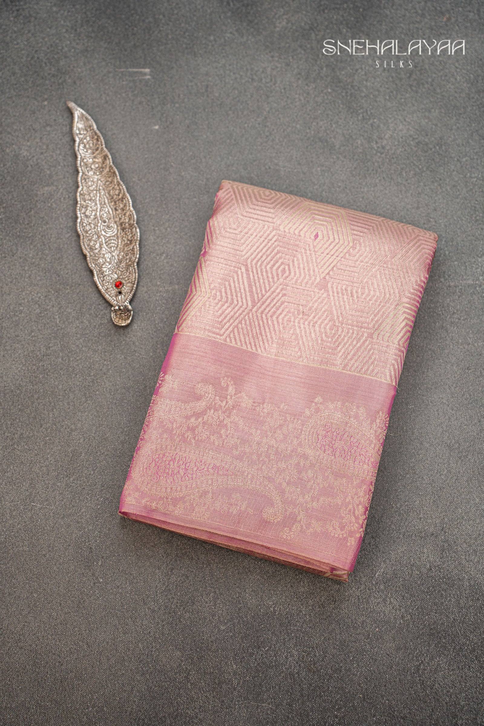 Pink Kancheevaram Silk Saree