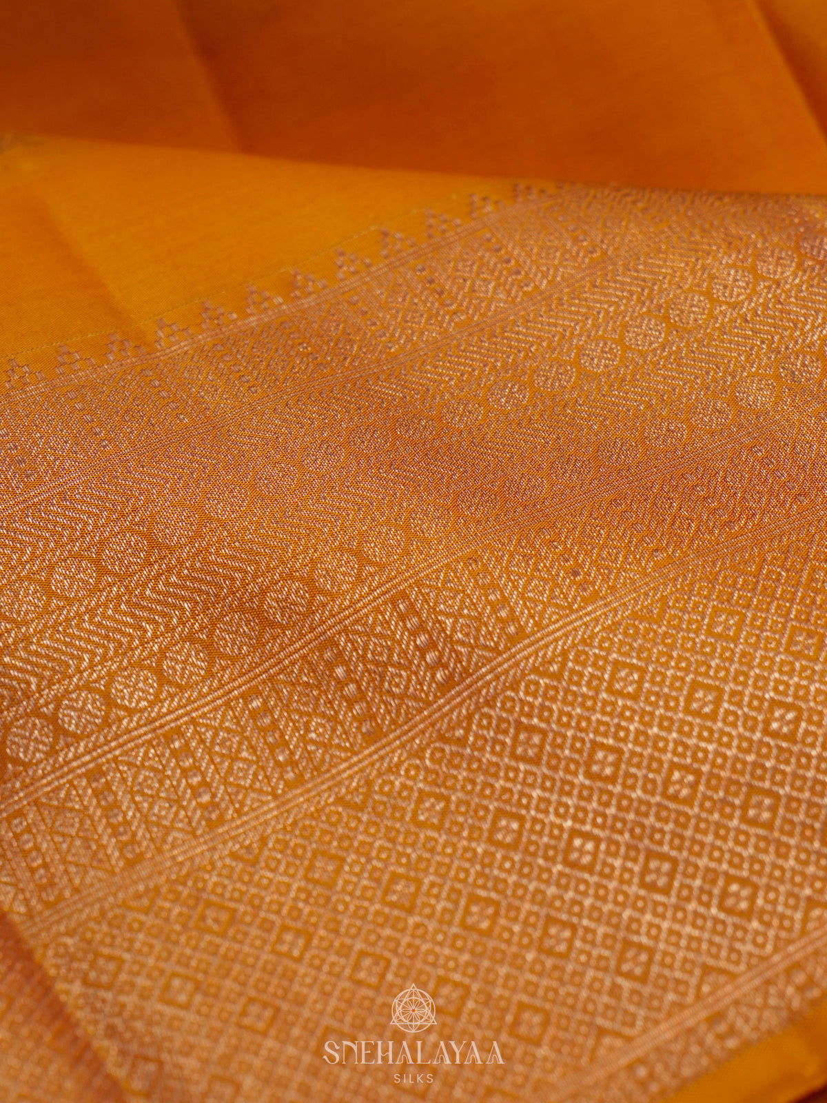 Yellow Kanjivaram Silk Saree