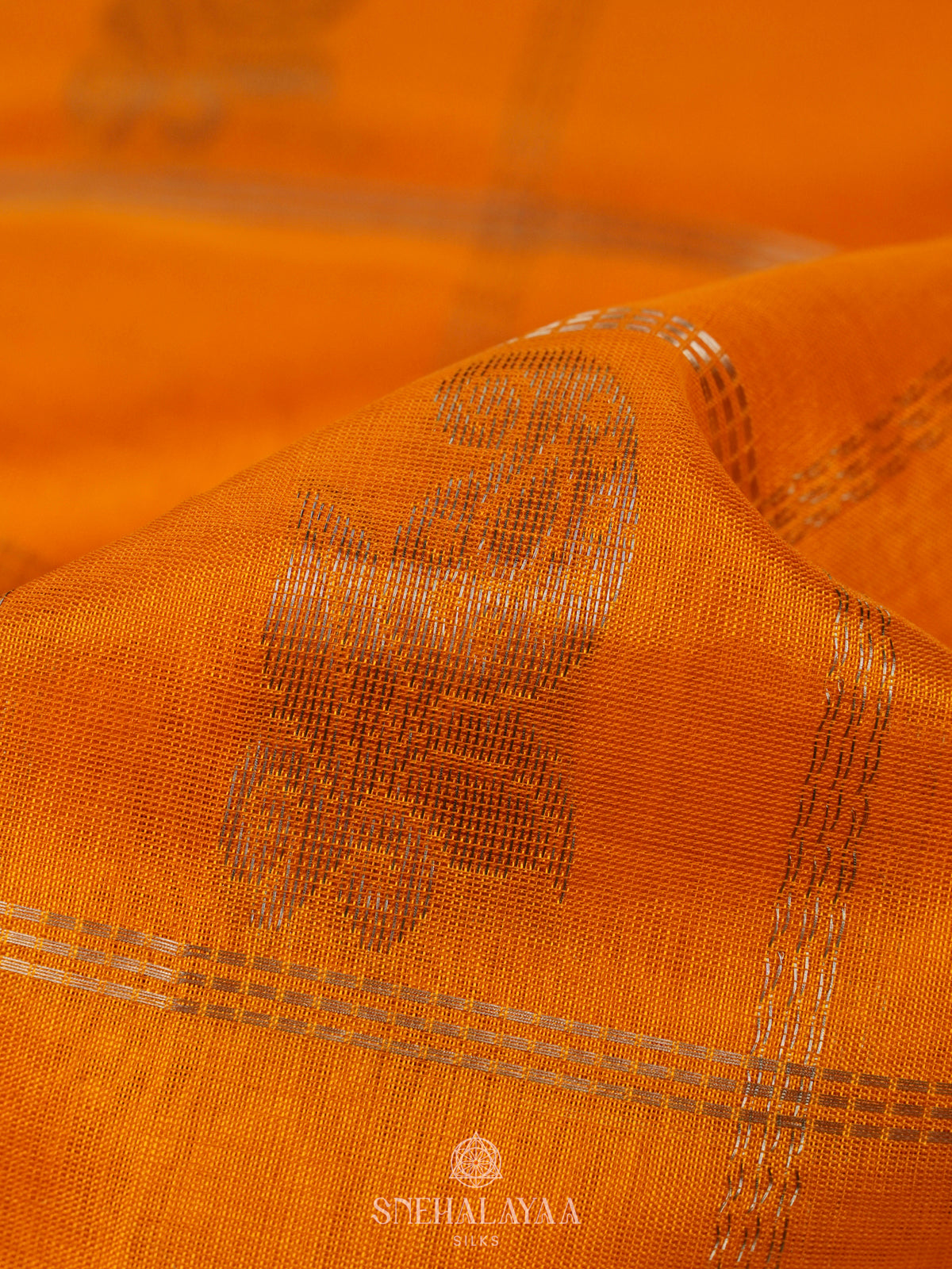 Mango Yellow Mangalagiri Kuppdam Silk Saree