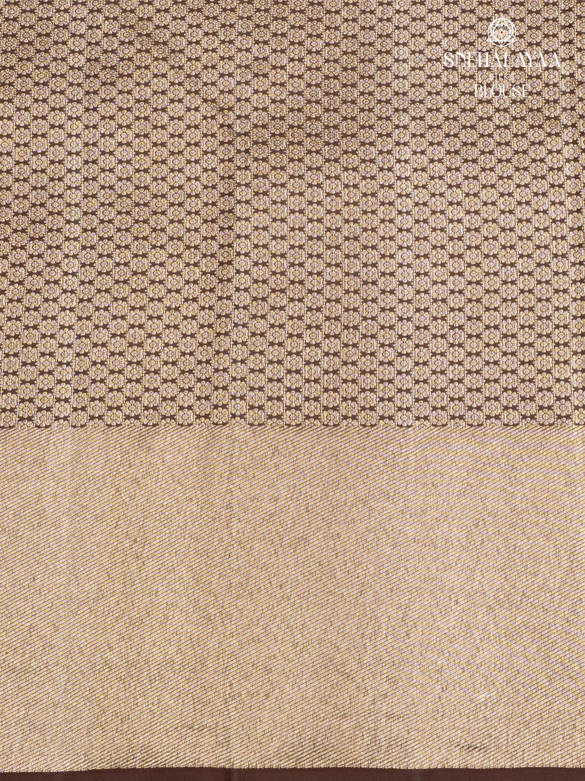 Sandal Kanjivaram Silk Saree