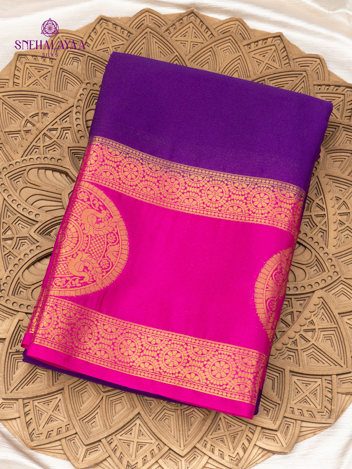 Royal Purple Mysore Silk Saree