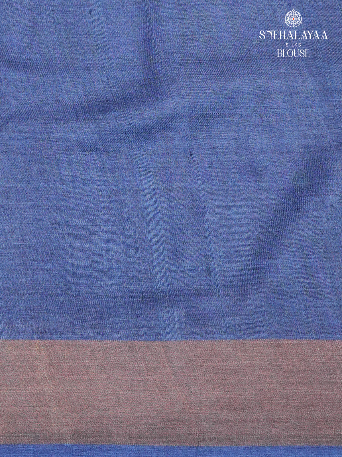 Blue Tussar Silk Saree