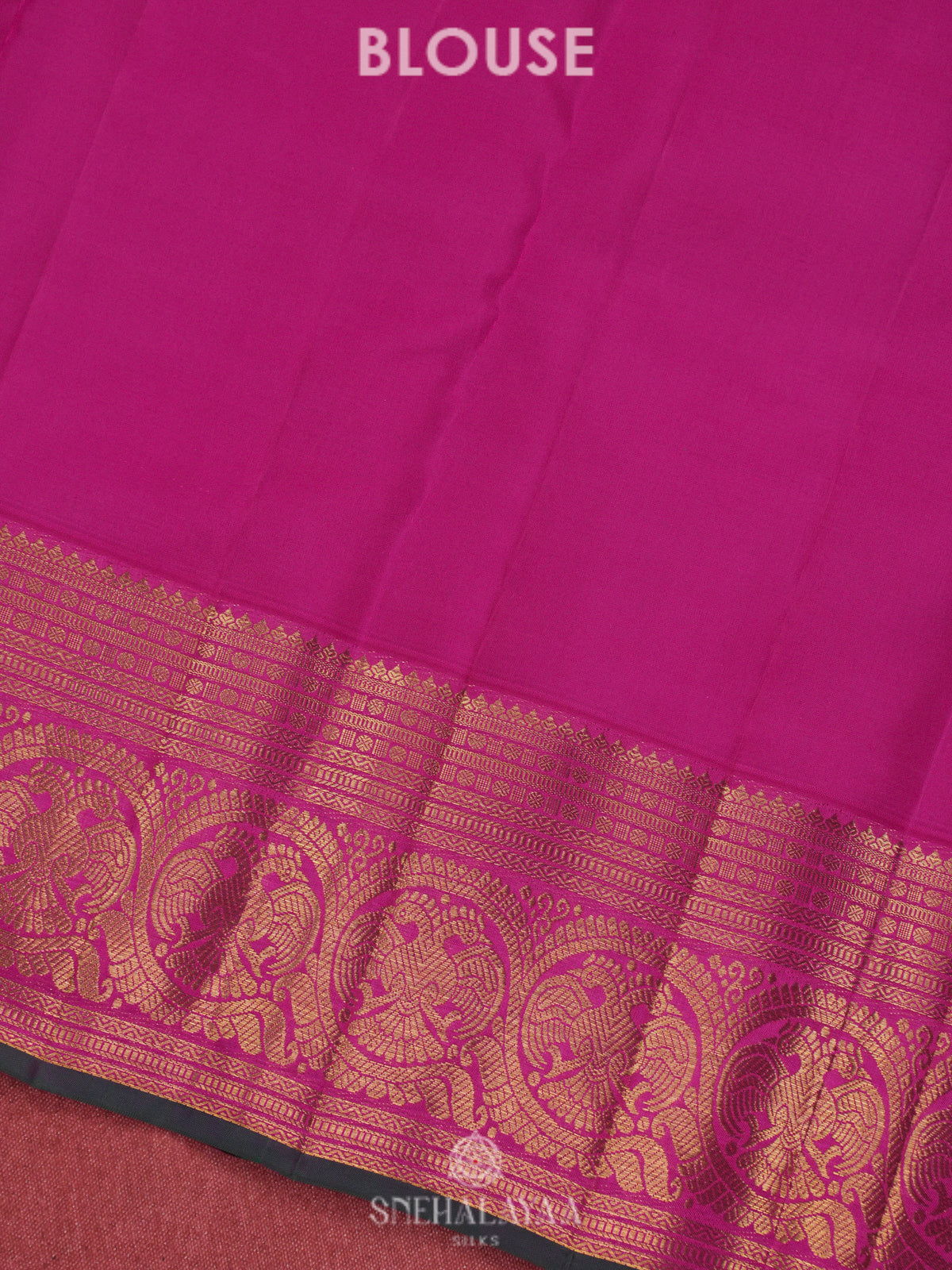 Rani Pink Kanjivaram Silk Saree