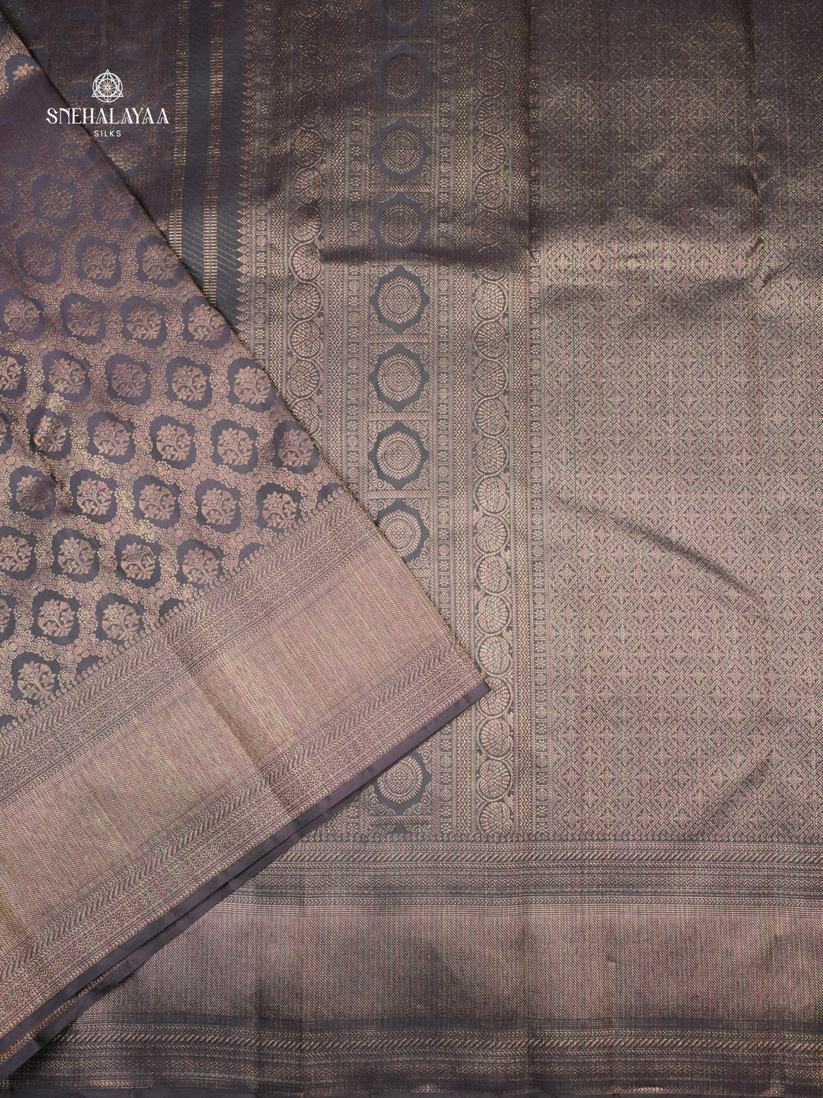 forest Green Kanjivaram Silk Saree