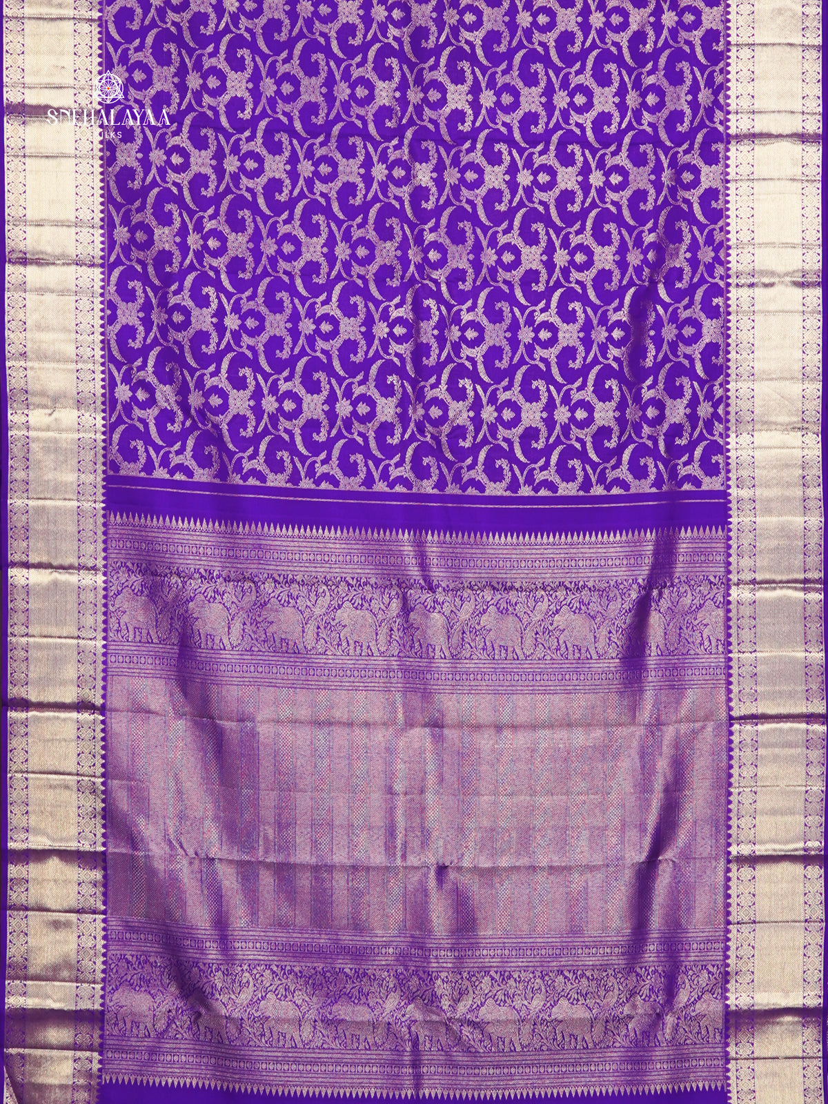 Royal Blue Kanjivaram Silk Saree