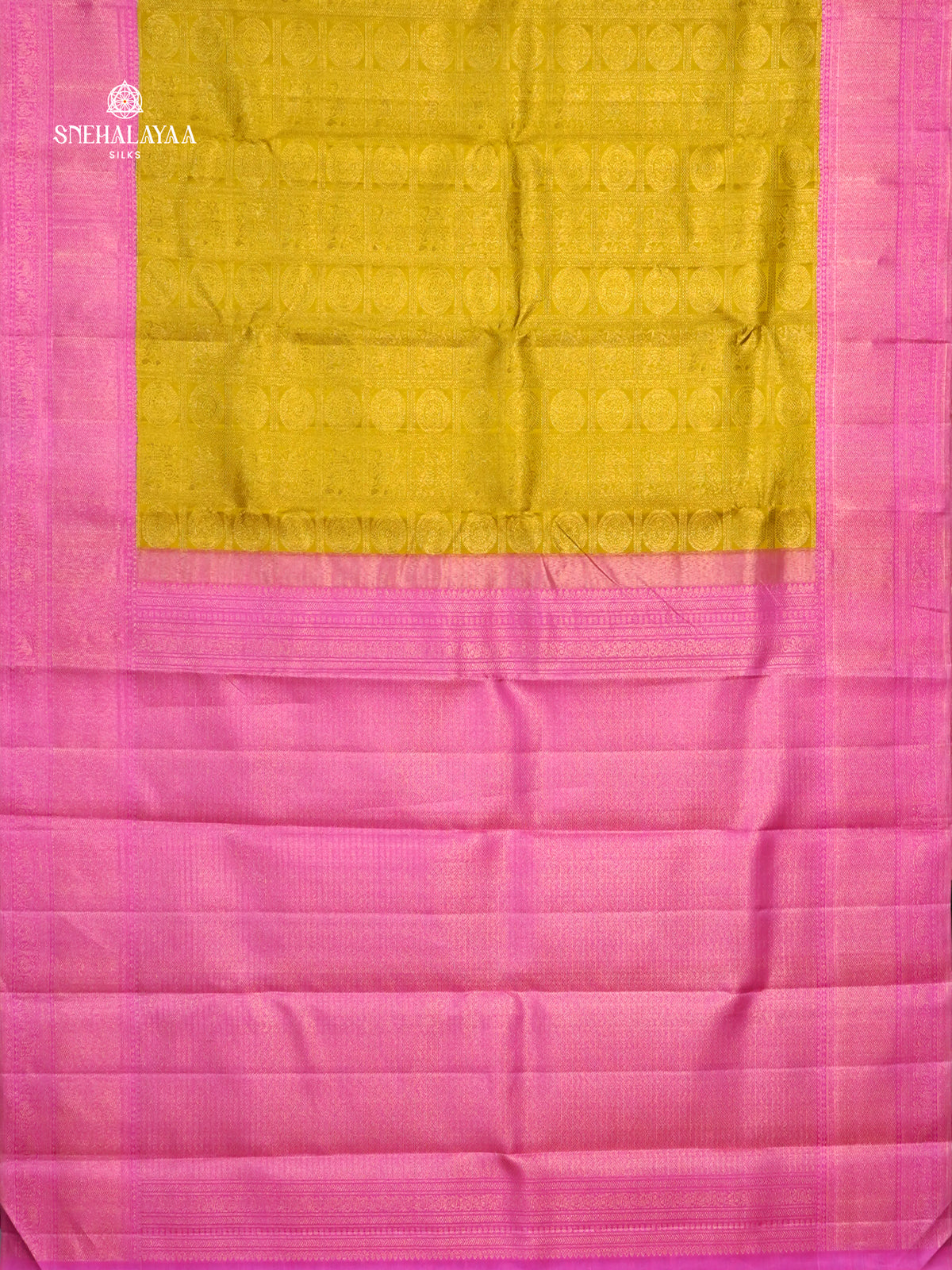 Yellow Kanjivaram Silk Saree