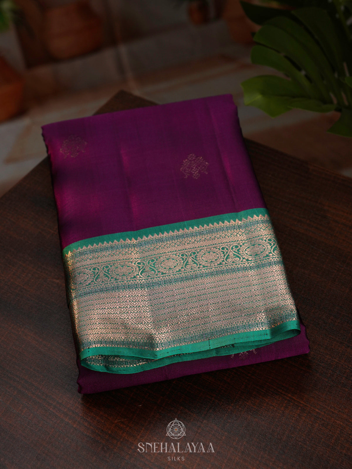 Magenta Purple Kanjivaram Silk Saree