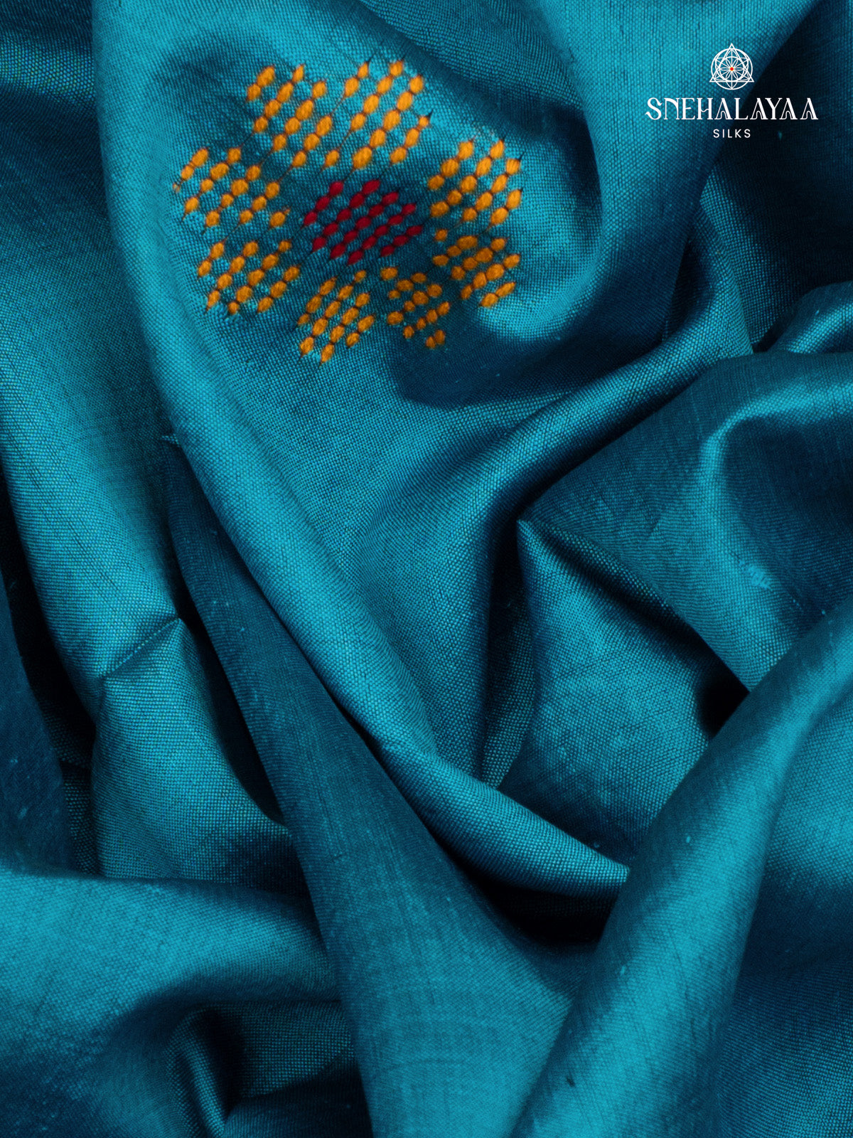 Blue Katan Silk Saree