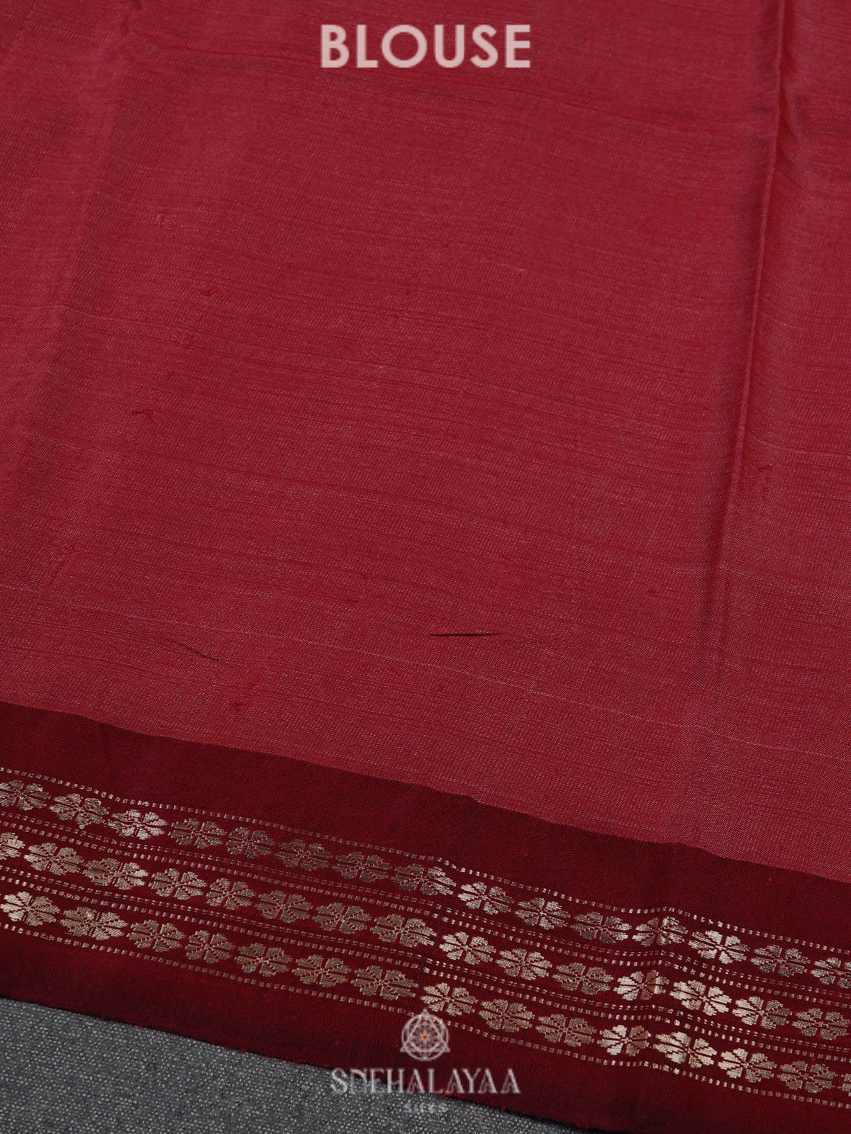 Maroon Munga Tussar Saree
