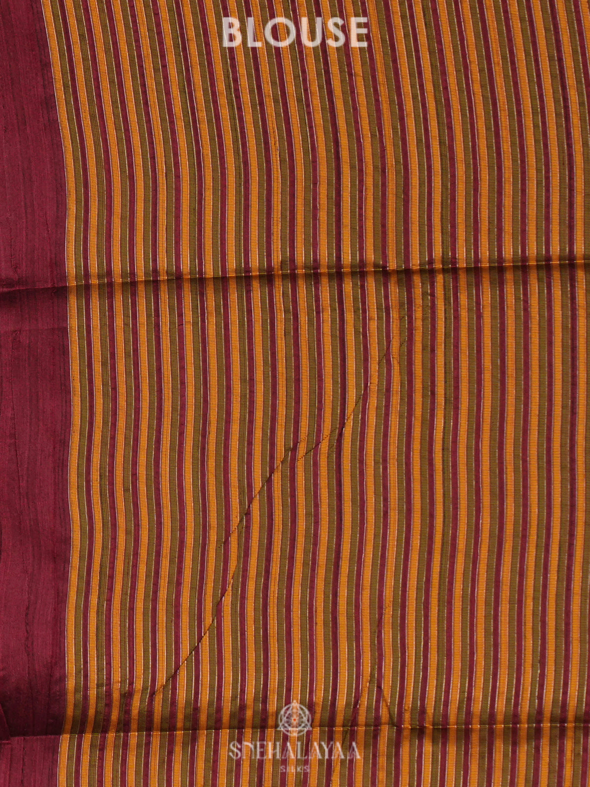 Maroon Munga Tussar Saree