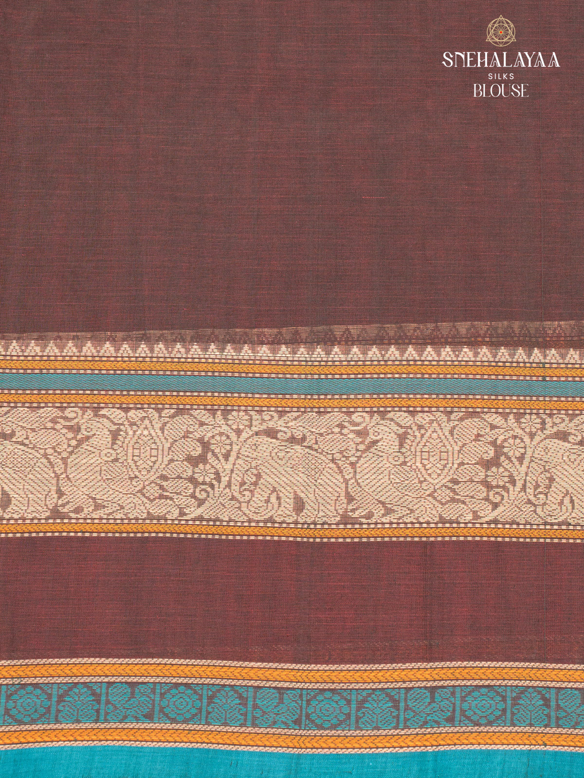 Brown Kanchi Cotton Saree