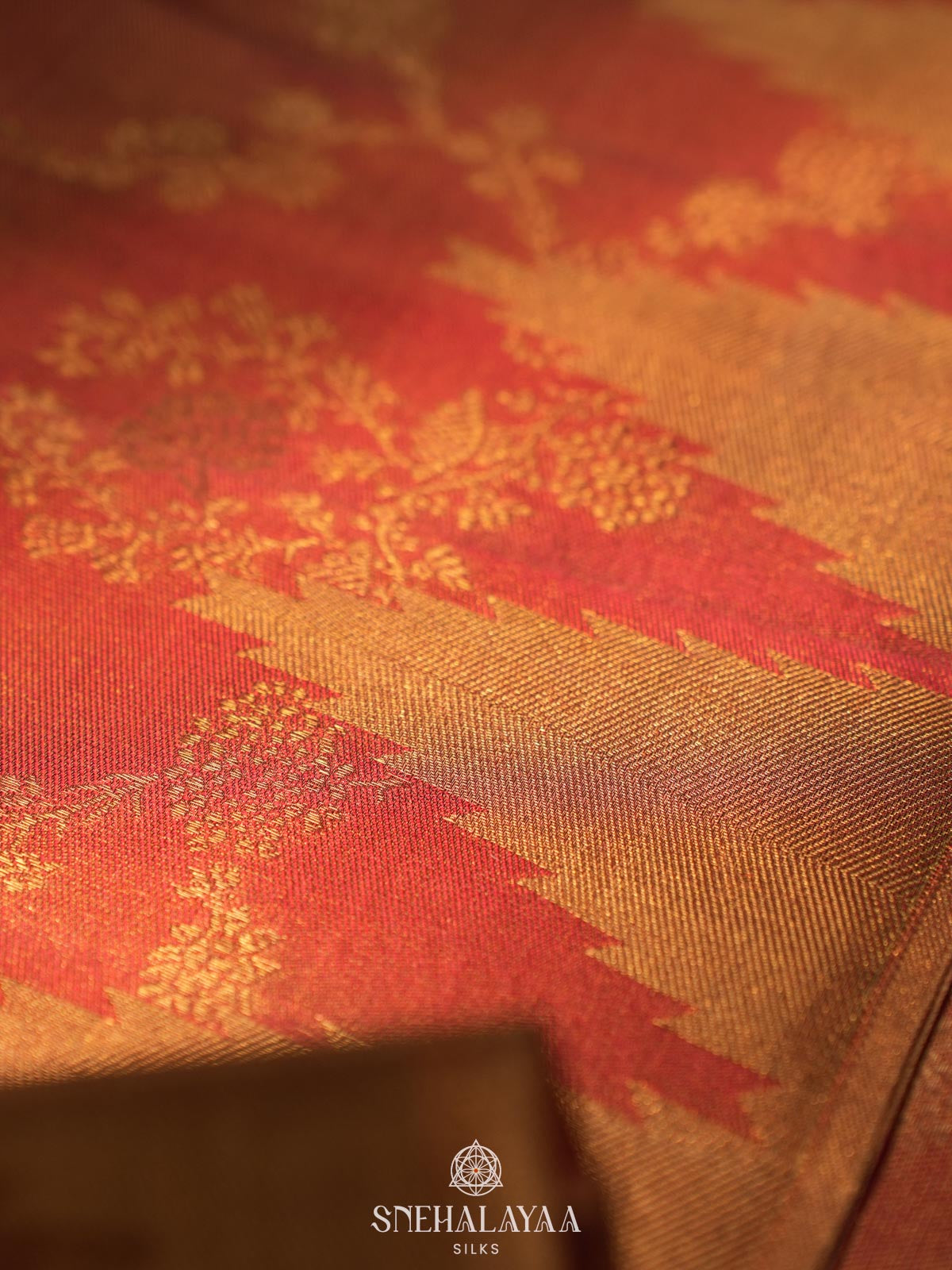 Brown Kanjivaram Silk Saree