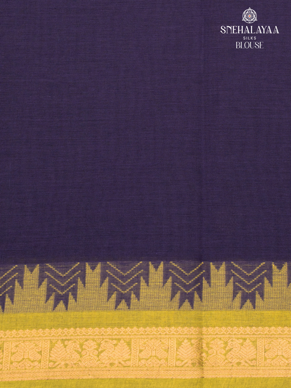 Navy Blue Pure Kanchi Cotton Saree