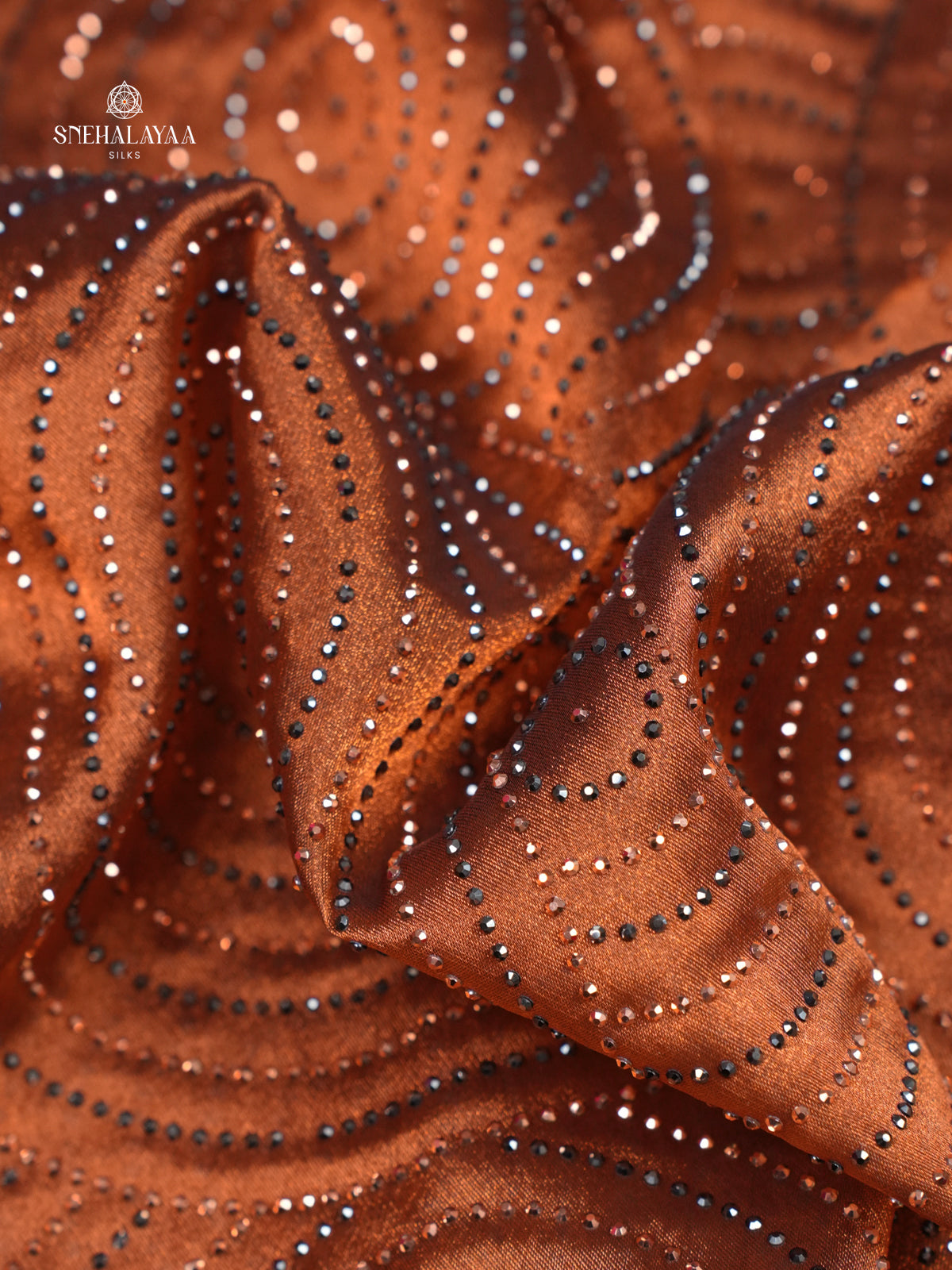 Brown Designer Saree