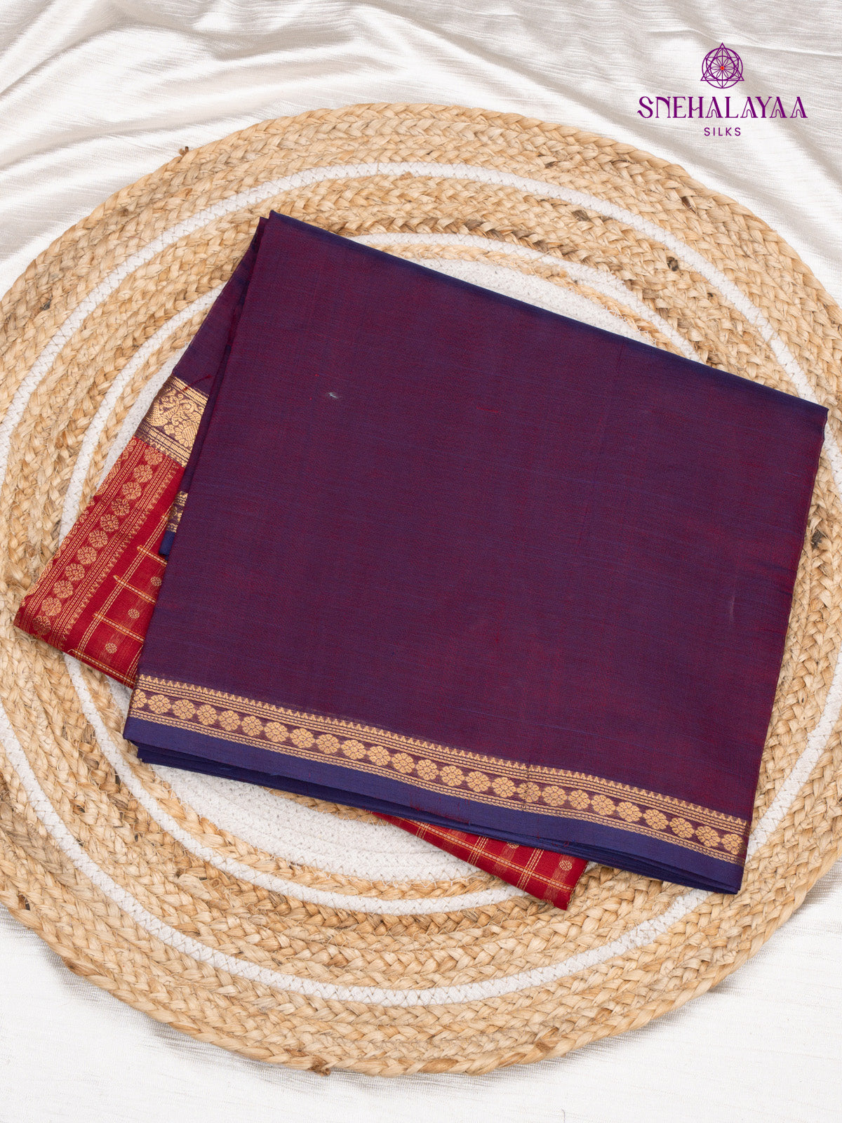 Red Kanchi Silk Cotton Saree