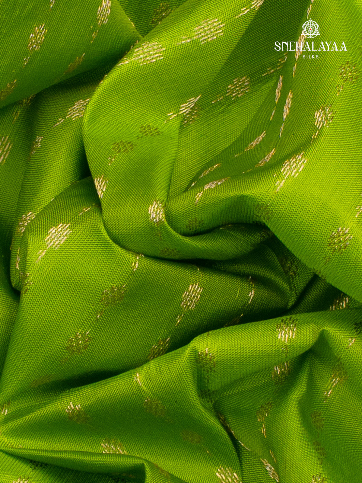 Parrot Green Kanjivaram Silk Saree