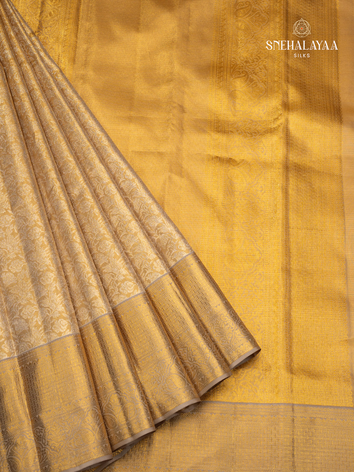 Golden Tissue Kanjivaram Silk Saree