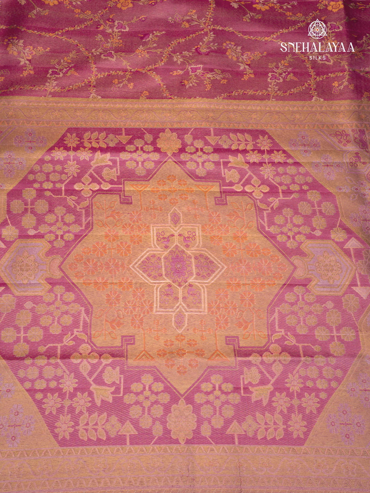 Pink Kanjivaram Silk Saree