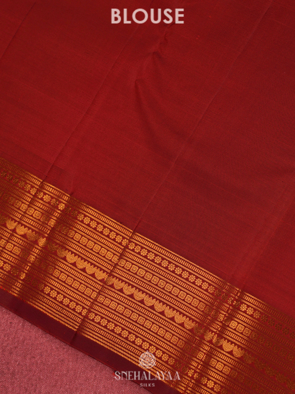 Orange Kanjivaram Silk Saree