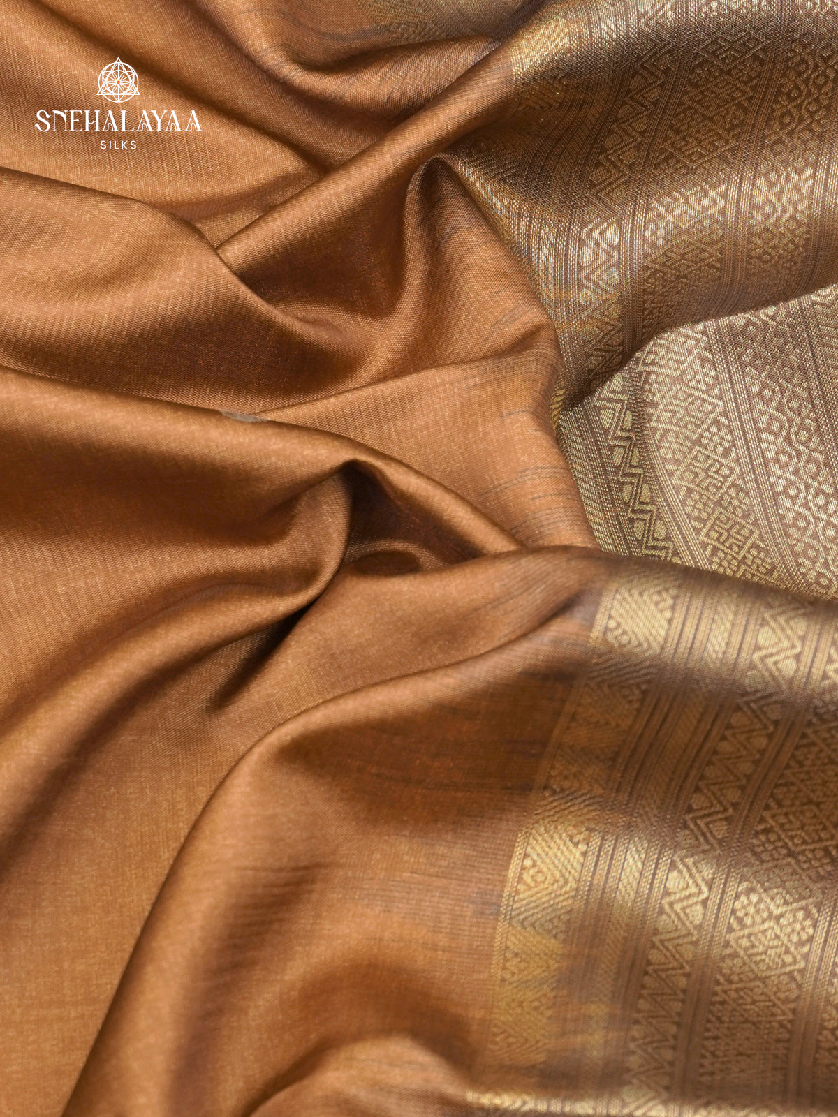 Brown Jute Saree