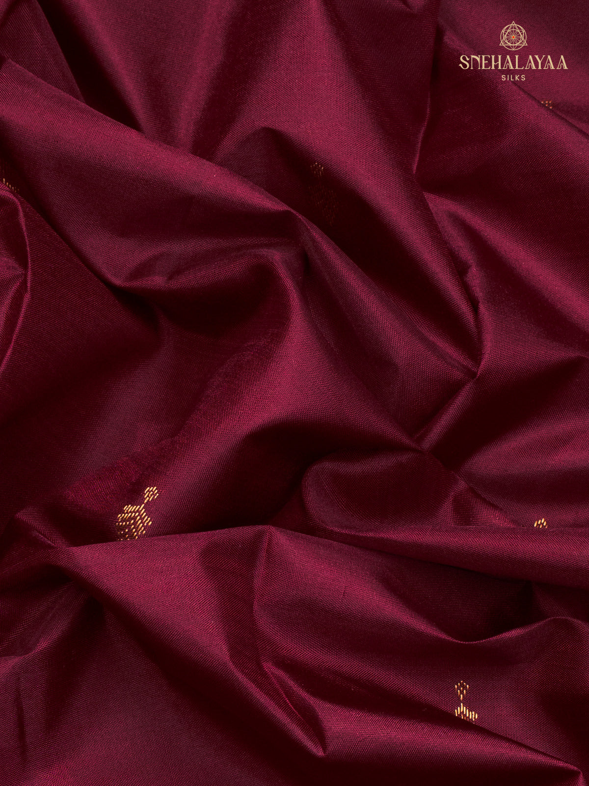 Maroon Korvai Kanjivaram Silk Saree