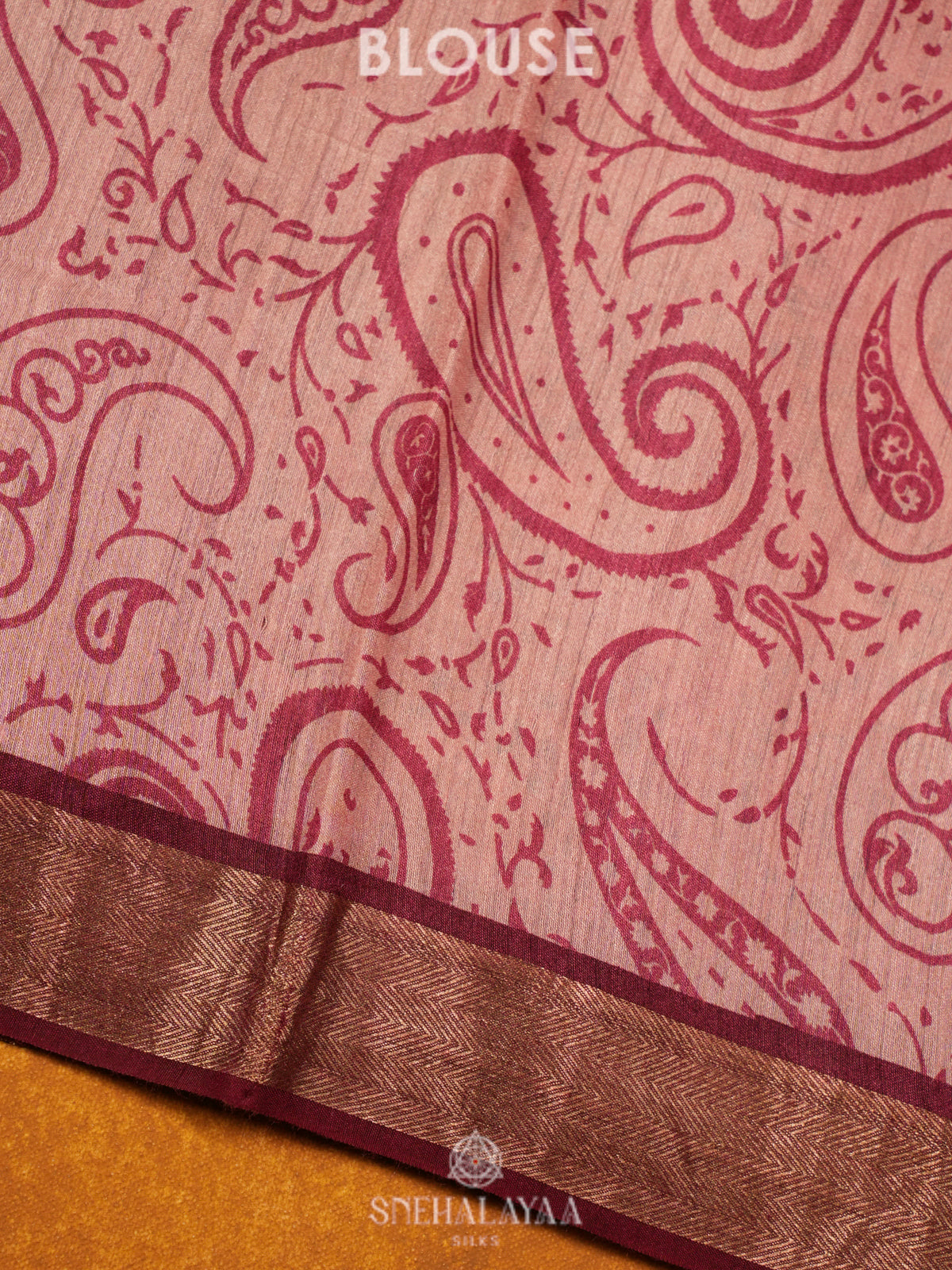 Maroon Chanderi Saree