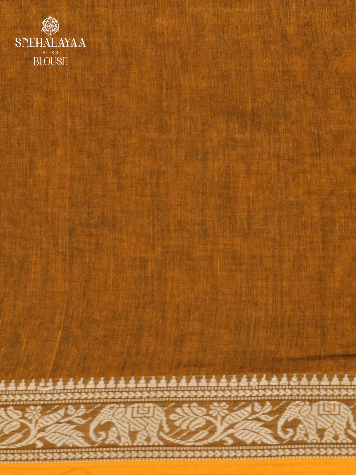 Mustard Sambalpuri Cotton Saree