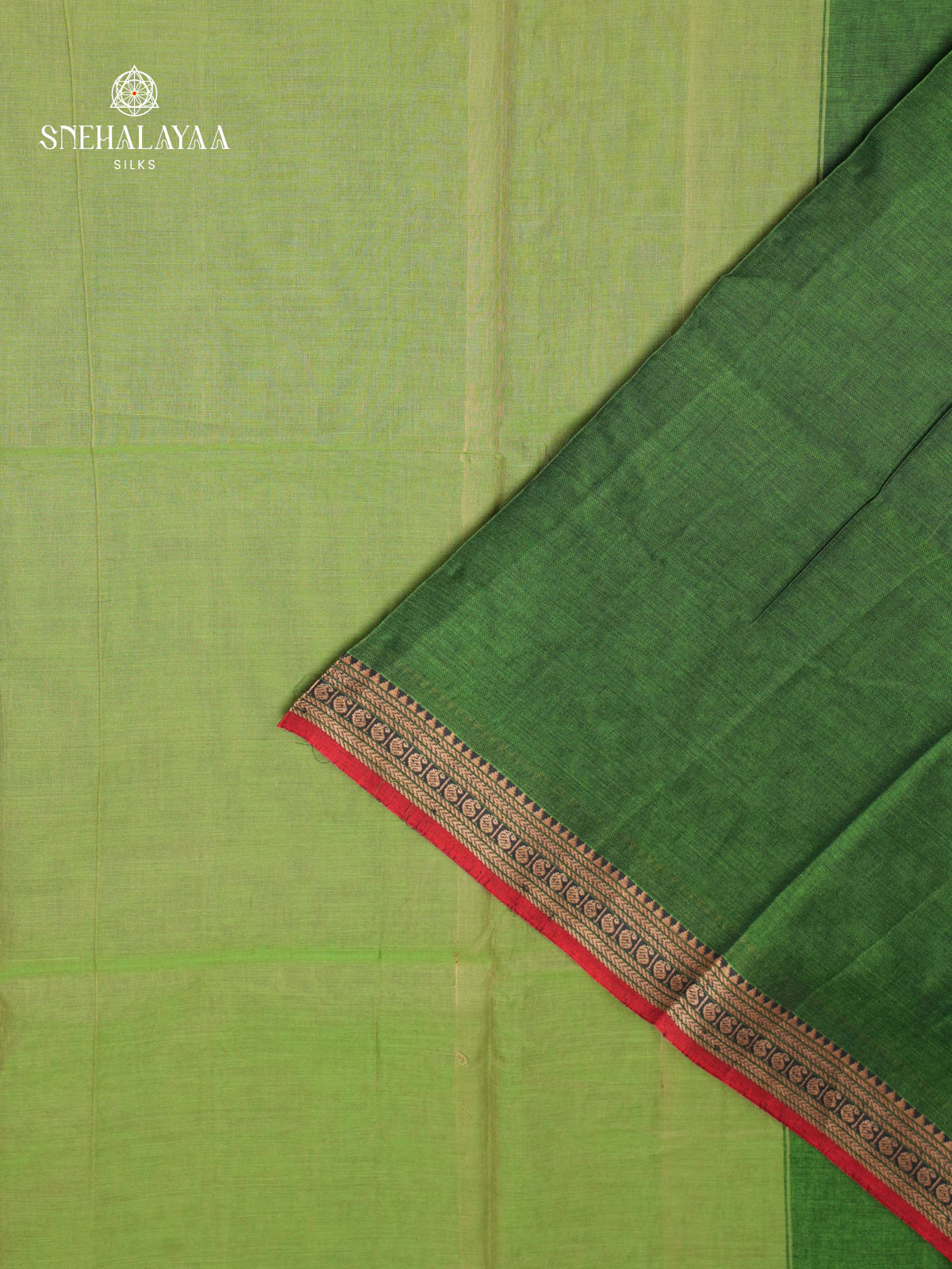 Emerald Green Narayanpet Cotton Saree