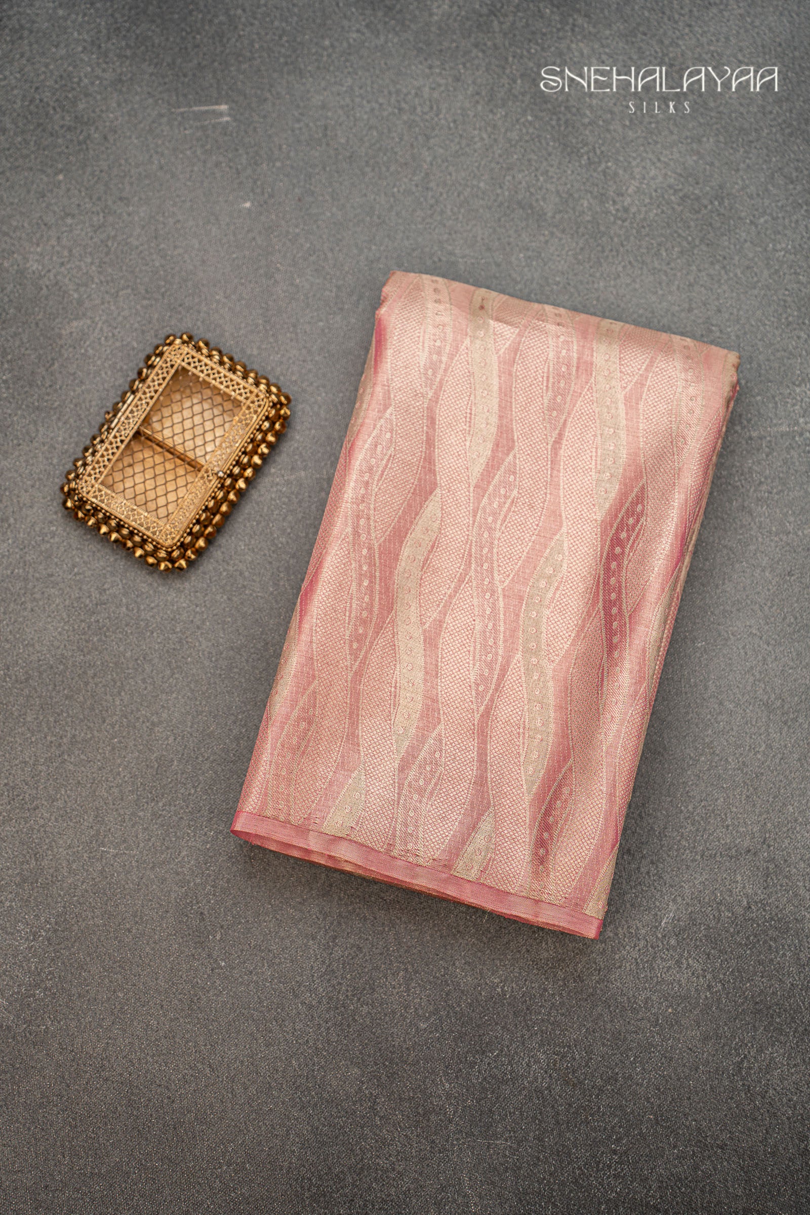 Flamingo Pink Kancheevaram Silk Saree