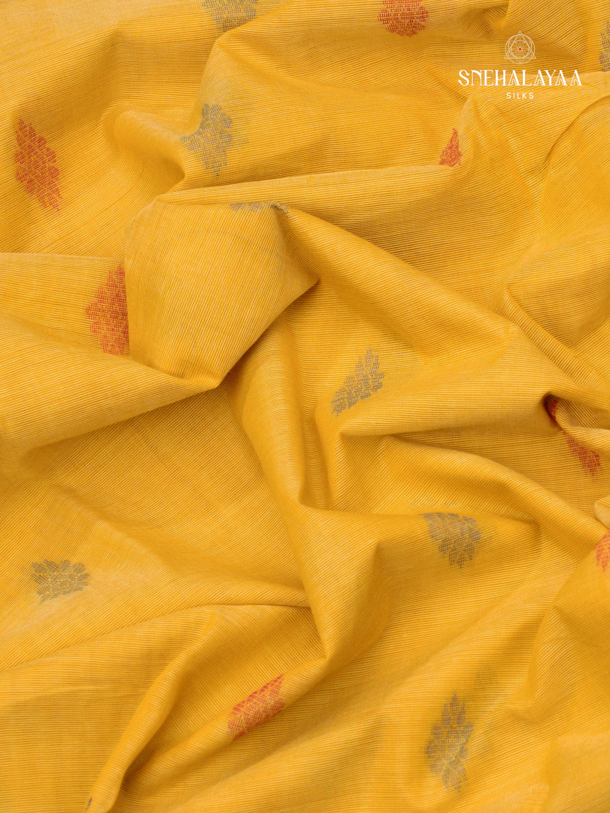 Ivory Yellow Kanchi Cotton Saree
