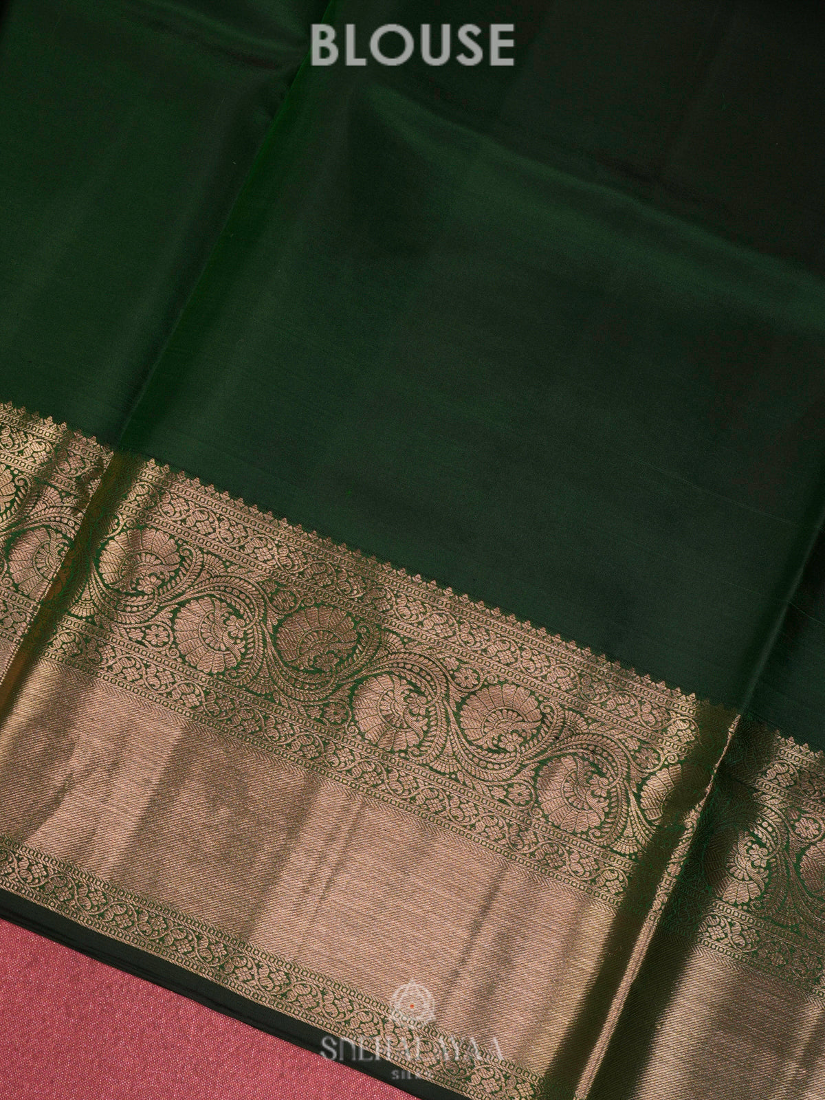 Emerald Green Kanjivaram Silk Saree