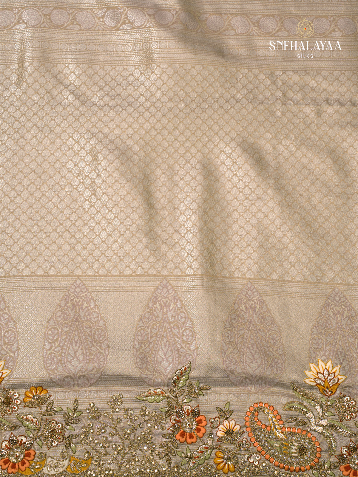 Pale Green Designer Saree