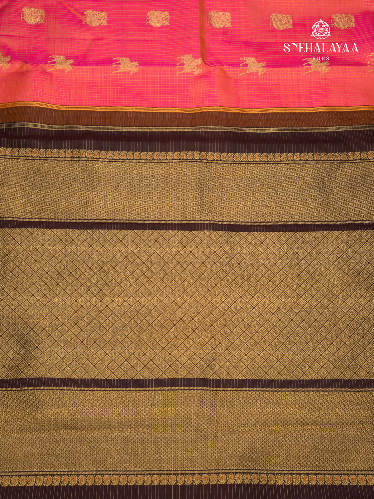 Rani Pink Kanjivaram Silk Saree