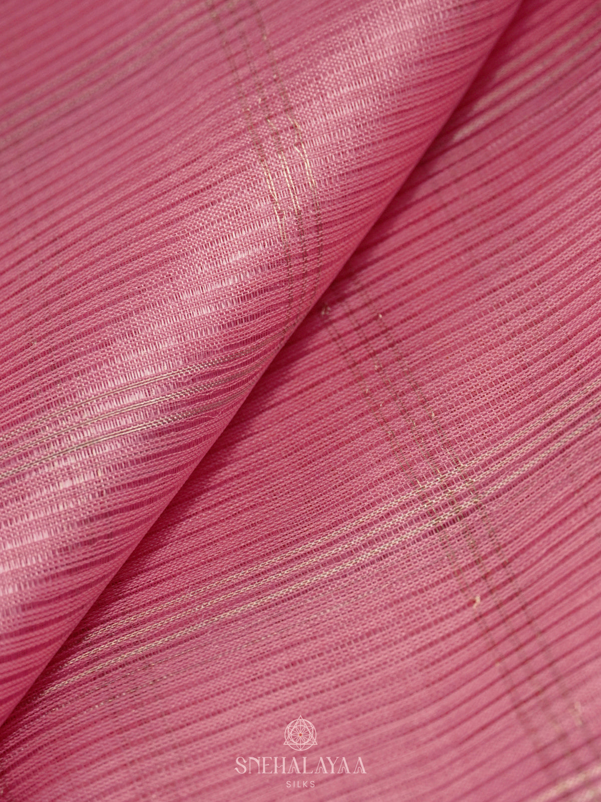 Pink Mangalagiri Silk Cotton Saree